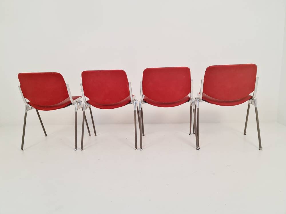 1 of 2 space age Italian chair by Giancarlo piretti for Castelli ,1970s