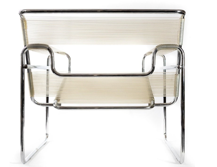 Marcel Breuer Wassily Style Spaghetti B3 Chairs 1980s Italy