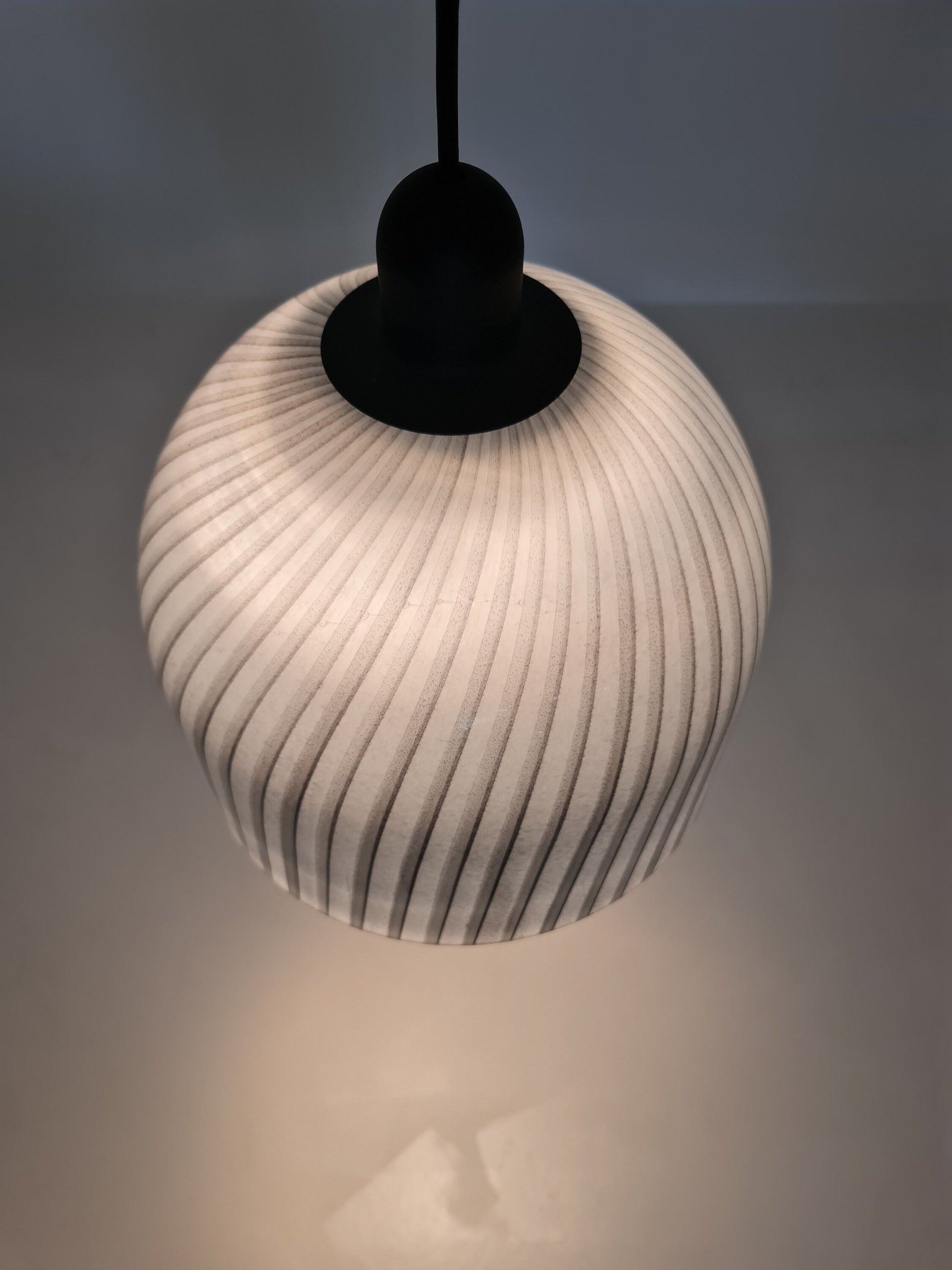 Rare and elegant Mid-Century Modern pendant lamp by Peill & Putzler, Germany, 1970s.