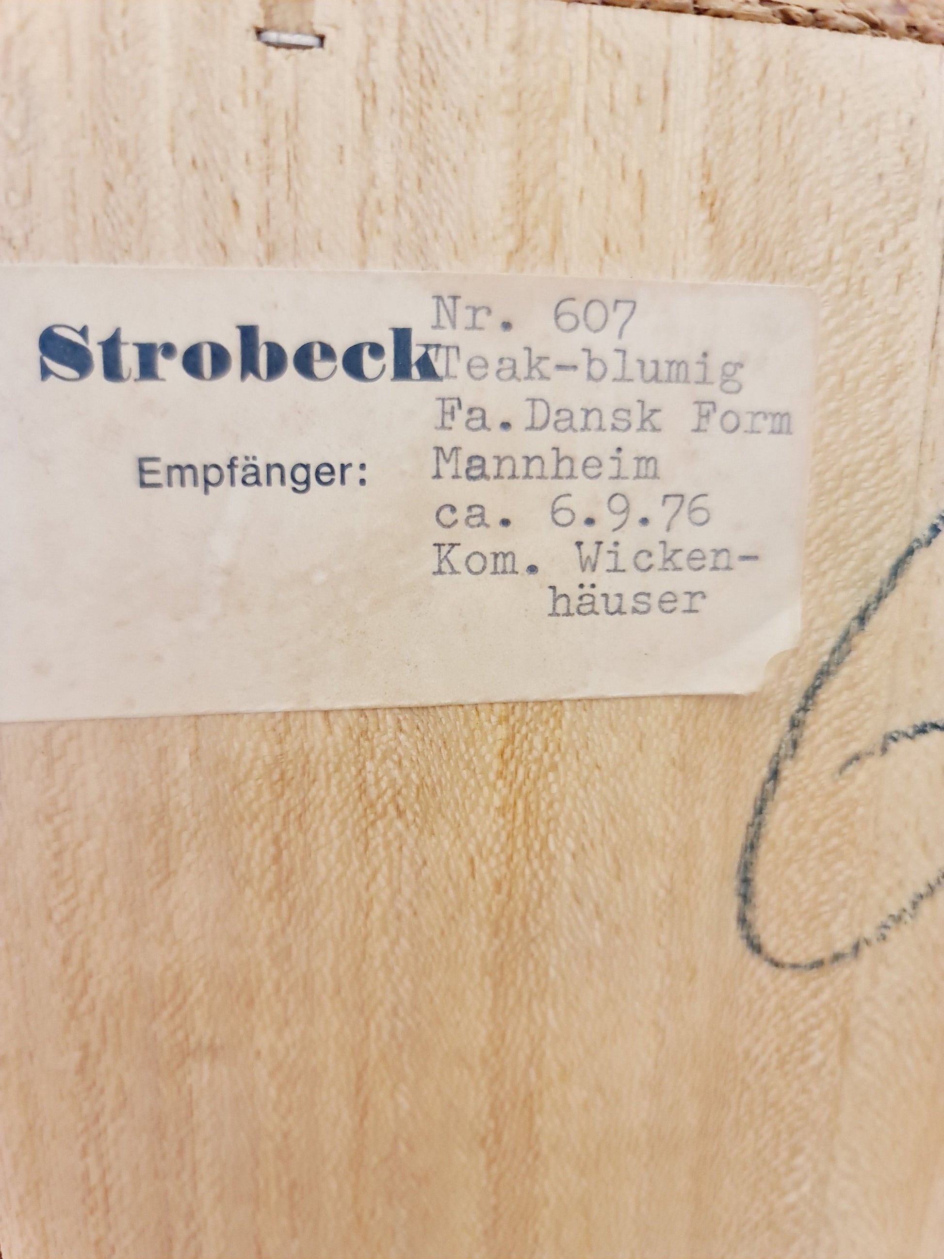 Scandinavian bookshelf with chest of cabinet teak veneer from the 60s by Strobeck Danish design