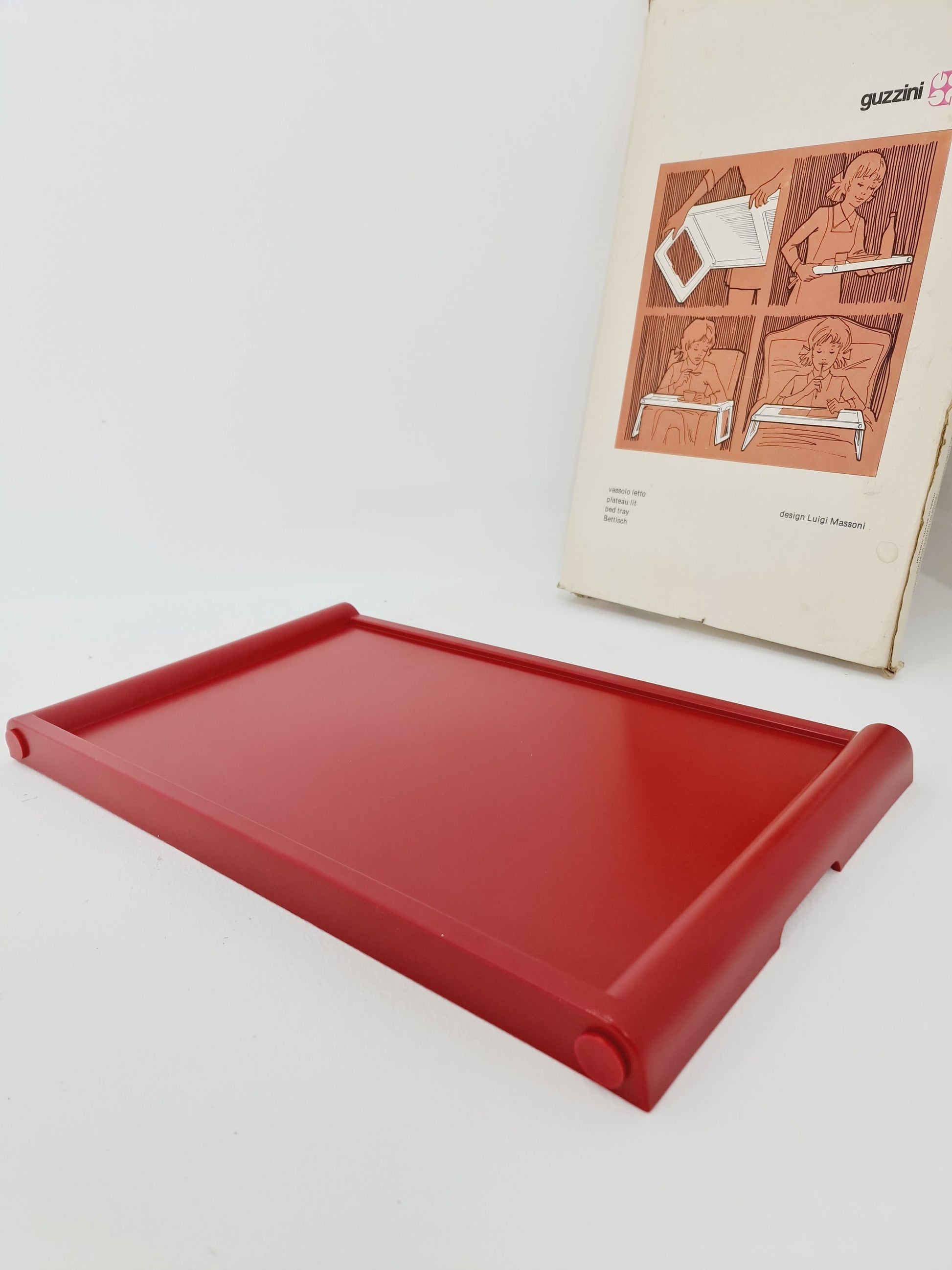 Guzzini Pepito,design Luigi Massoni, side table, breakfast table with original packing 1970s