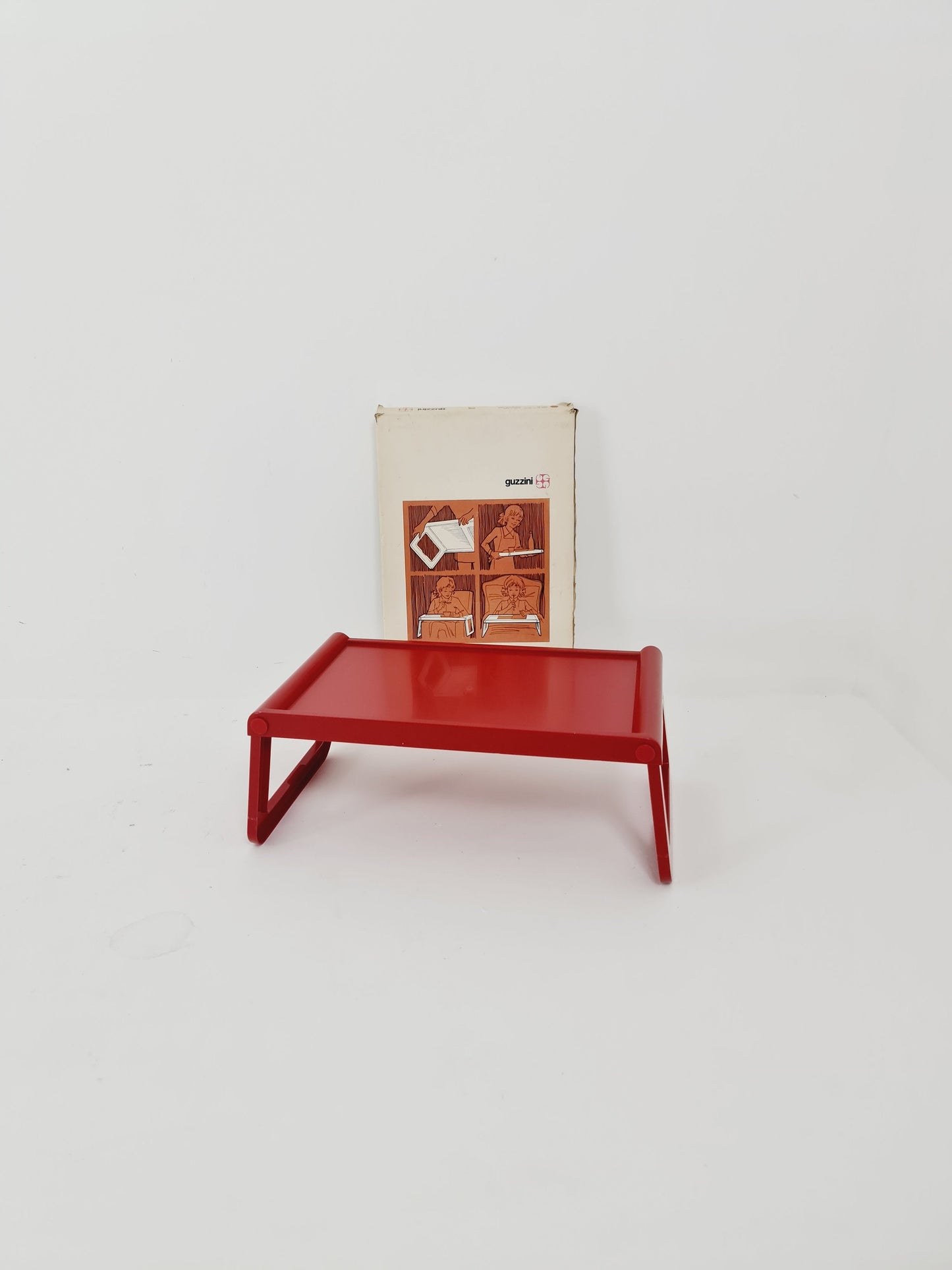 Guzzini Pepito,design Luigi Massoni, side table, breakfast table with original packing 1970s