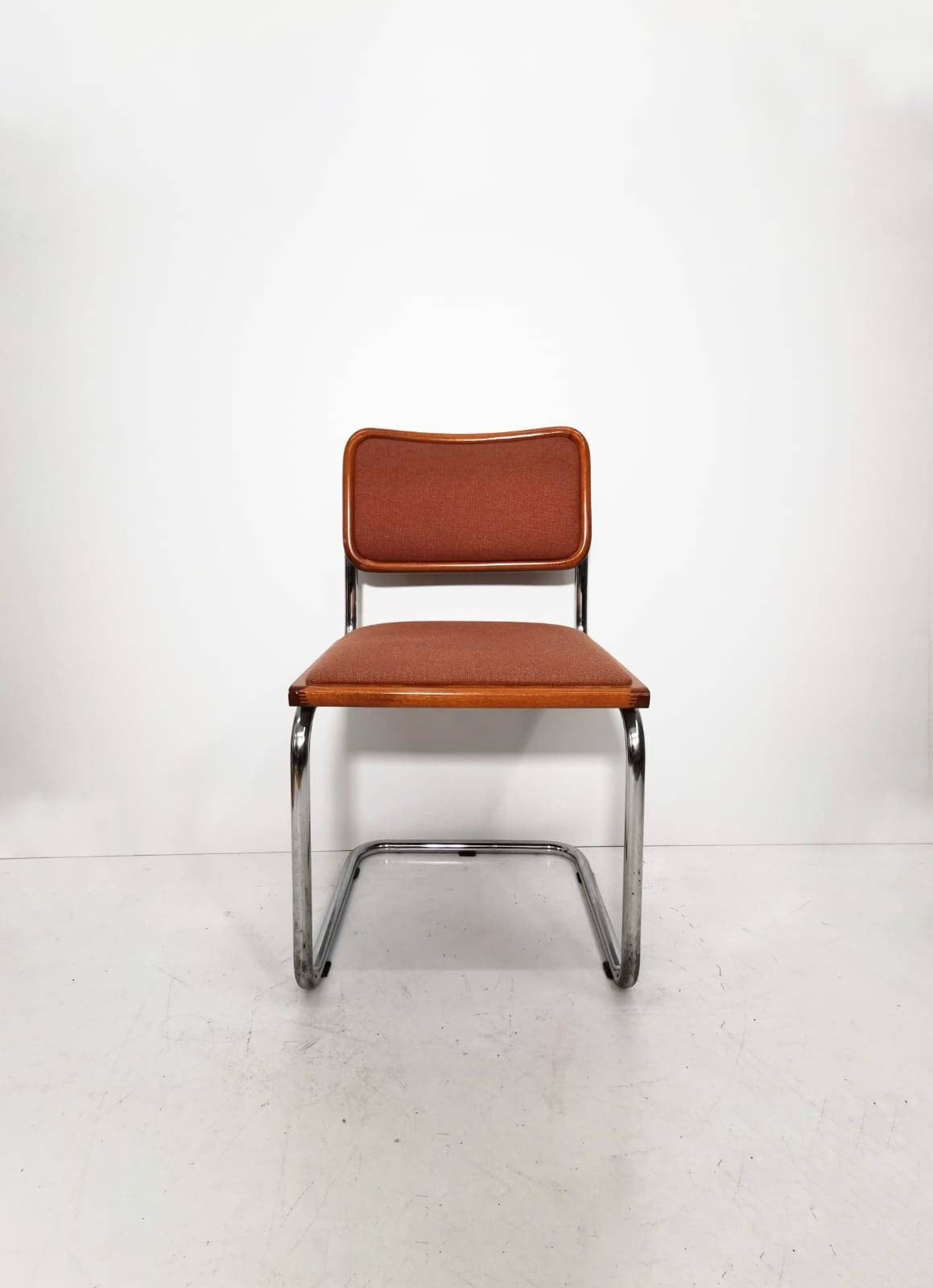 1 of 2 Marcel Breuer B32 upholstered Cesca chair, bauhaus design by Bene