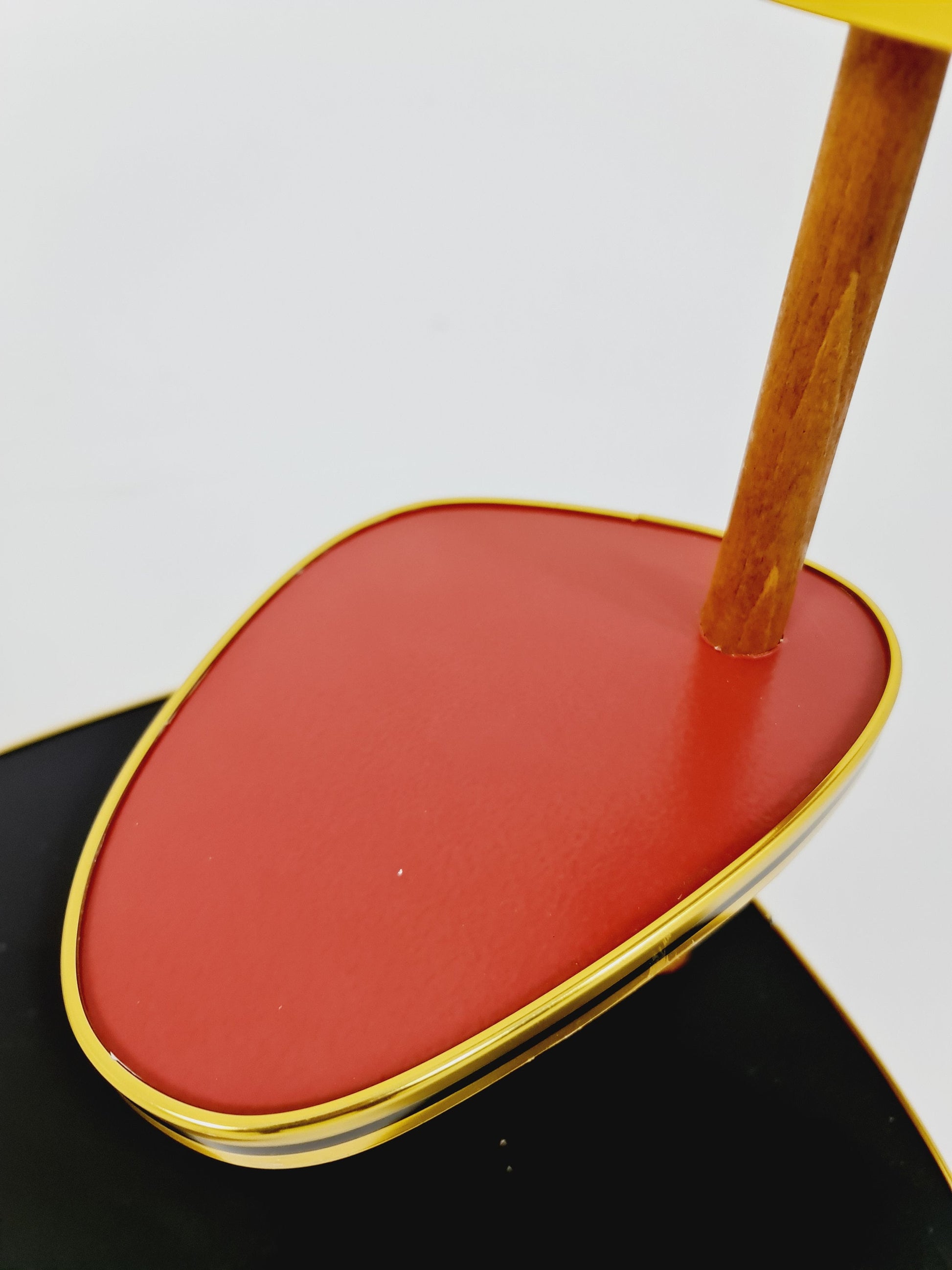 1950s German Plant Stand, Colorful Vintage Mid-Century Minimalist Indoor Plant Stand Side Table Retro flower table