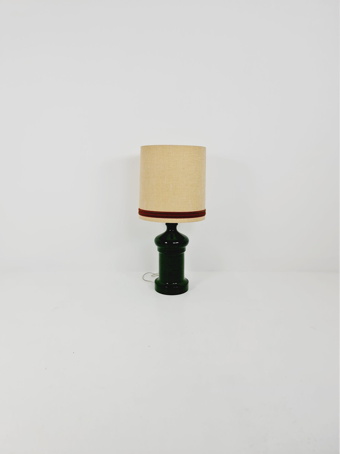 Large German table lamp ceramic base original 60s/70s, Space age design