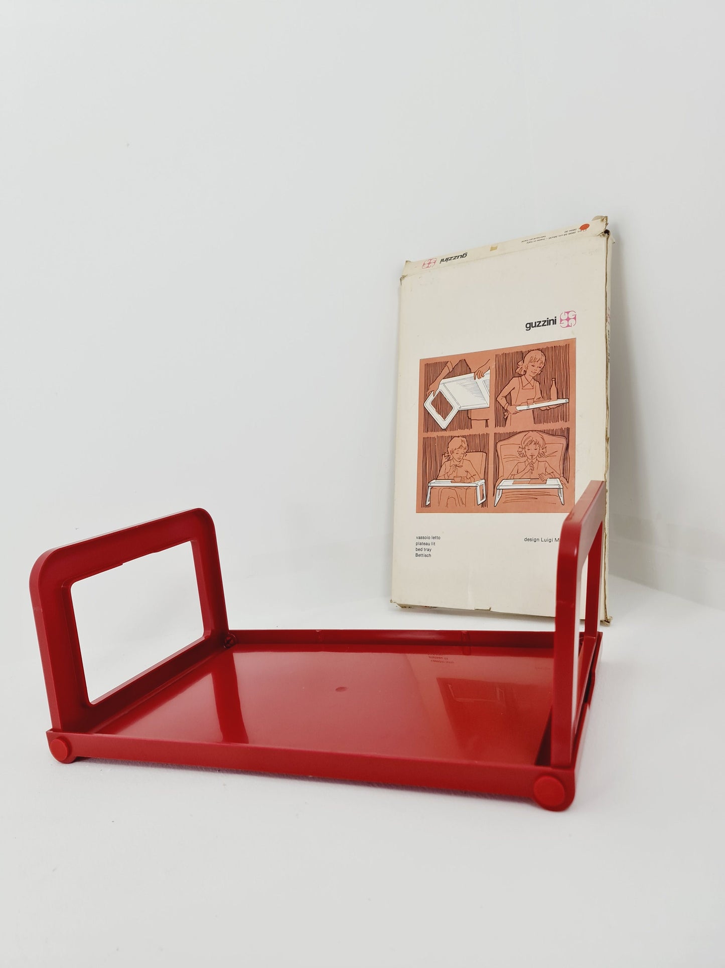 Guzzini Pepito,design Luigi Massoni, side table, breakfast table with original packing 1970s