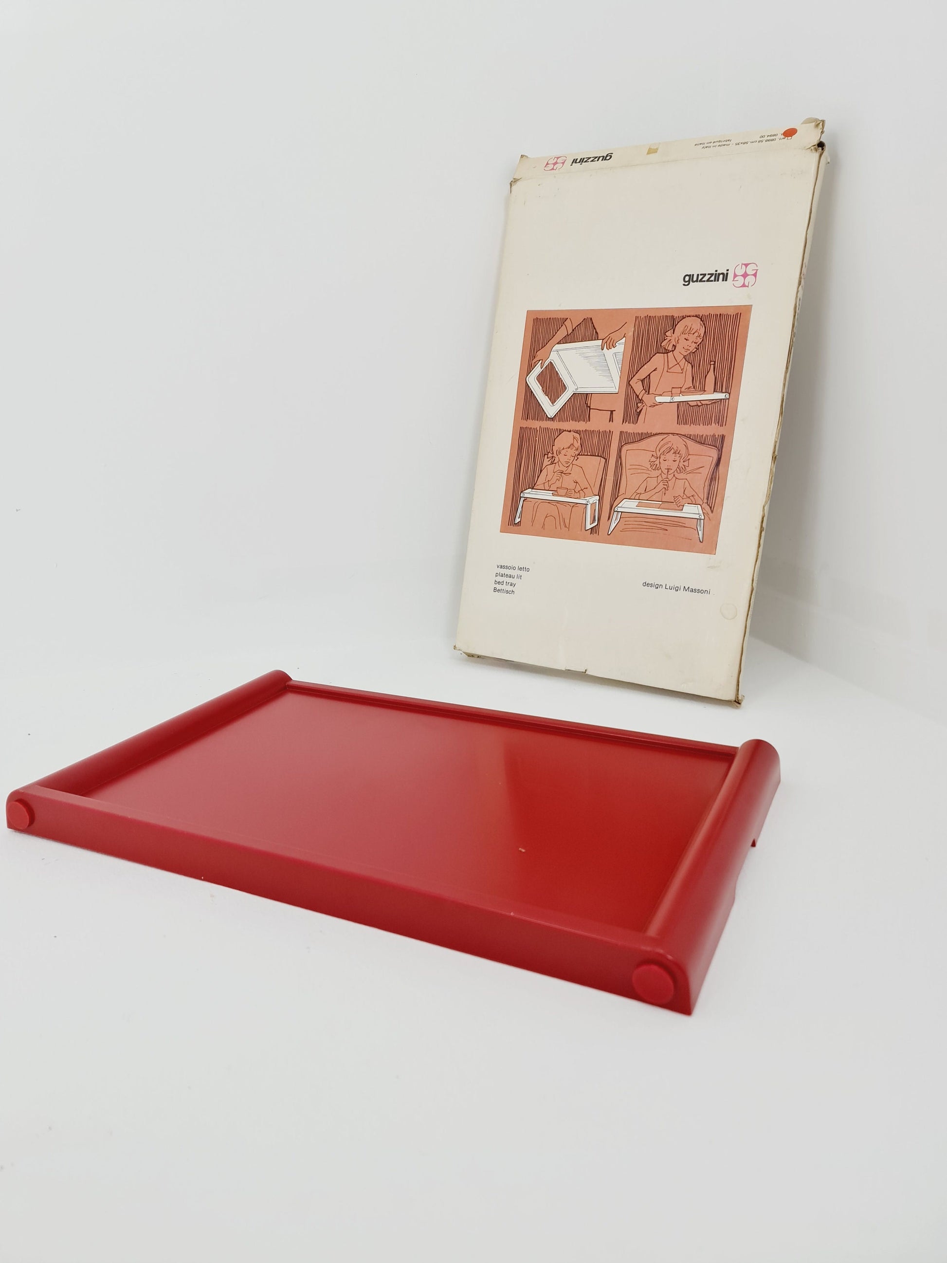 Guzzini Pepito,design Luigi Massoni, side table, breakfast table with original packing 1970s