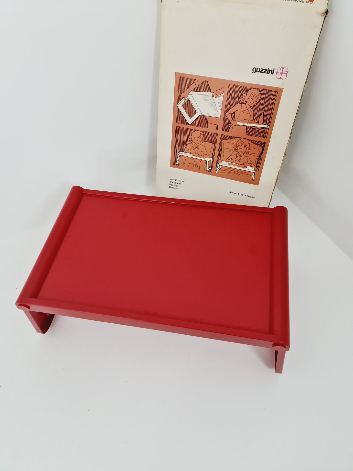 Guzzini Pepito,design Luigi Massoni, side table, breakfast table with original packing 1970s