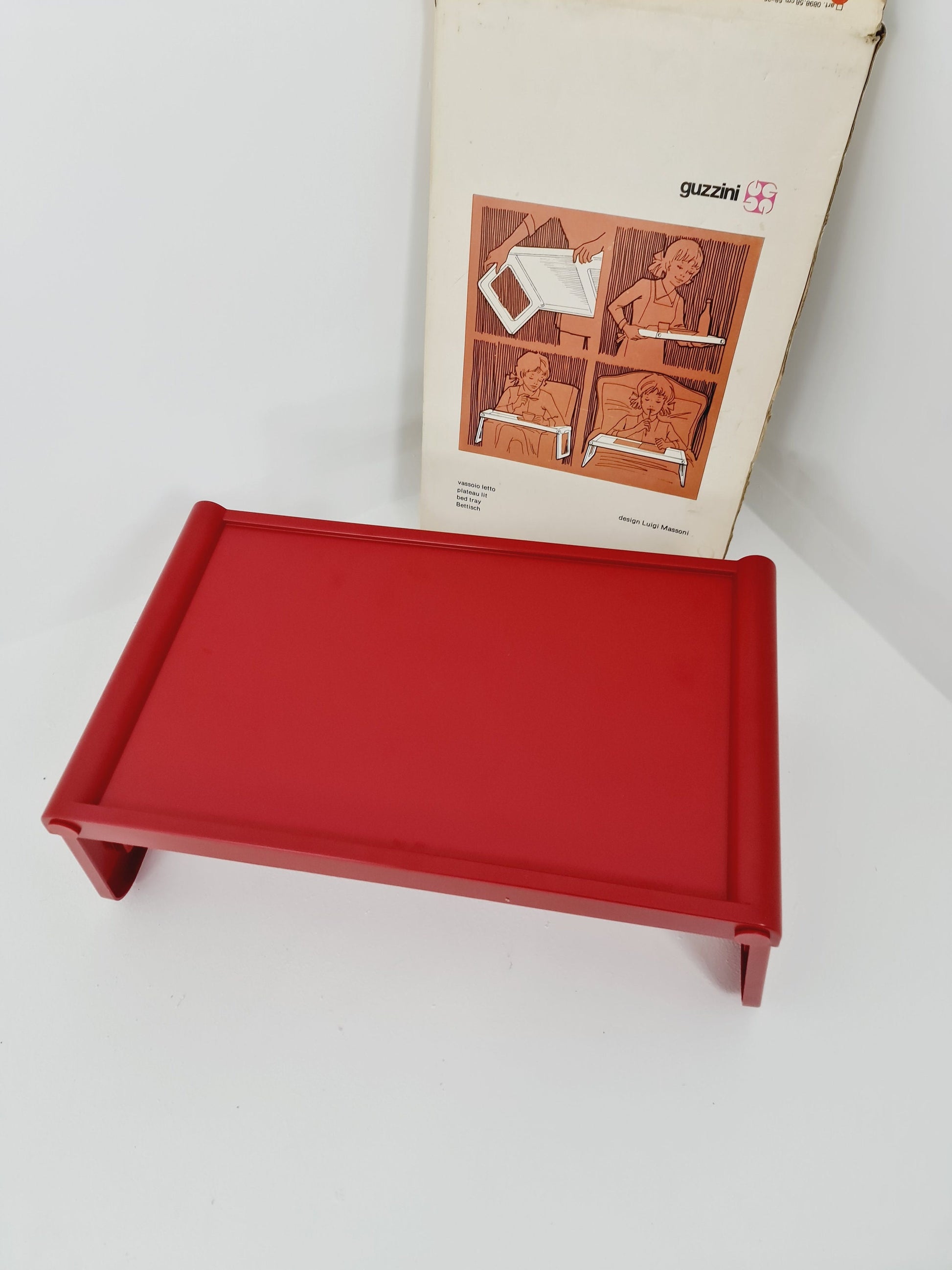 Guzzini Pepito,design Luigi Massoni, side table, breakfast table with original packing 1970s