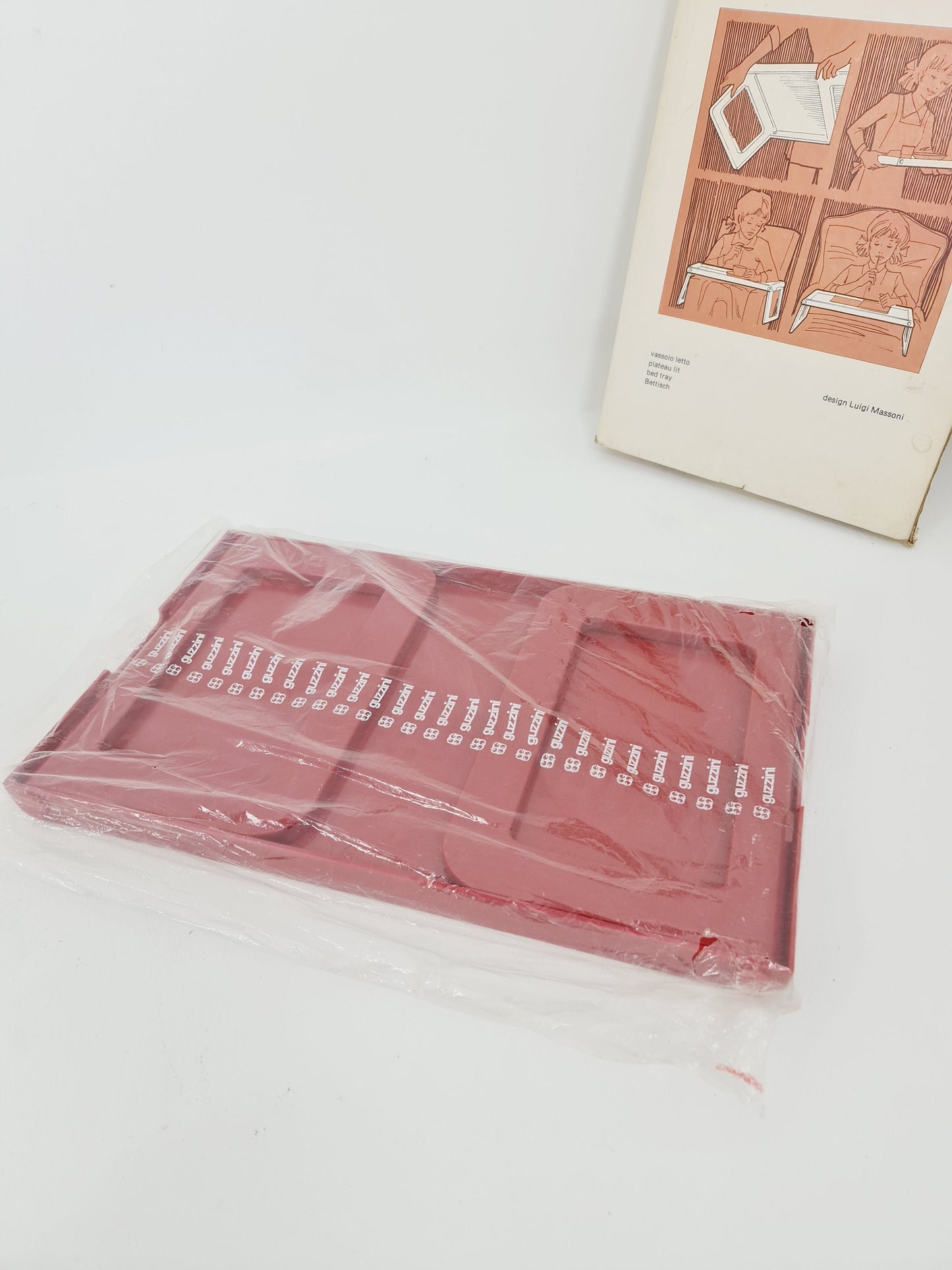 Guzzini Pepito,design Luigi Massoni, side table, breakfast table with original packing 1970s