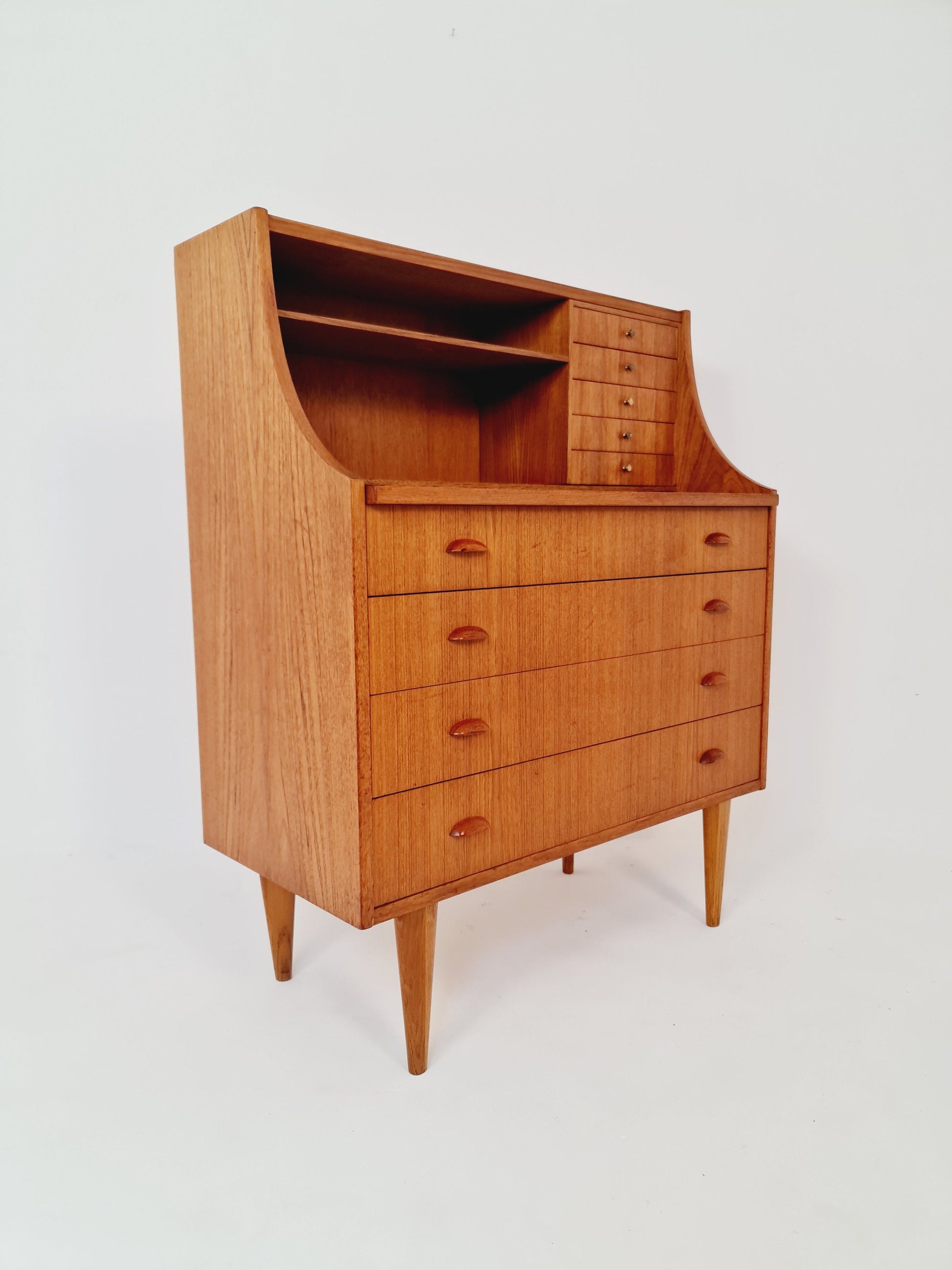 Midcentury vintage Teak secretary / vanity /Make up table By Arne Wahl iversen 1960s