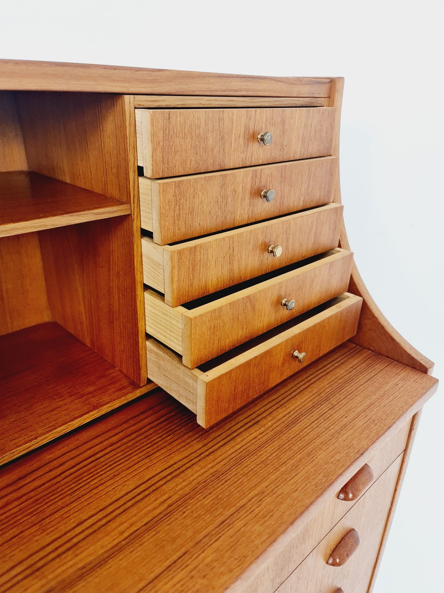 Midcentury vintage Teak secretary / vanity /Make up table By Arne Wahl iversen 1960s