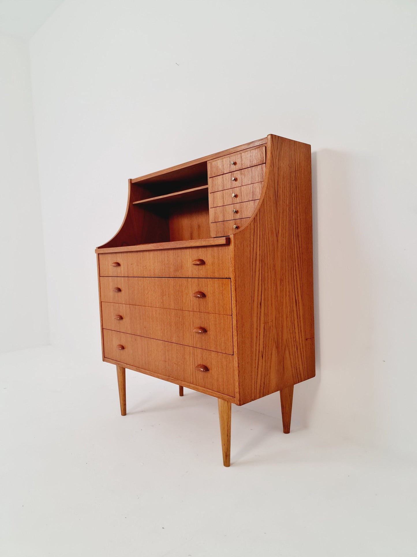 Midcentury vintage Teak secretary / vanity /Make up table By Arne Wahl iversen 1960s