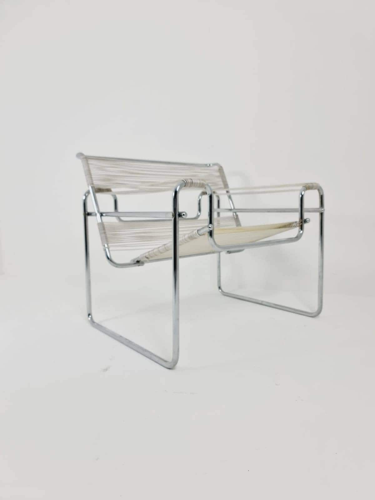 Marcel Breuer Wassily Style Spaghetti B3 Chairs 1980s Italy