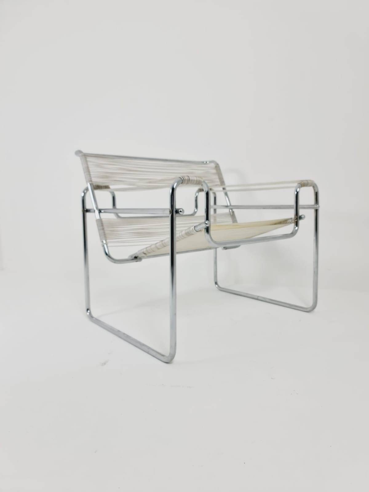 Marcel Breuer Wassily Style Spaghetti B3 Chairs 1980s Italy