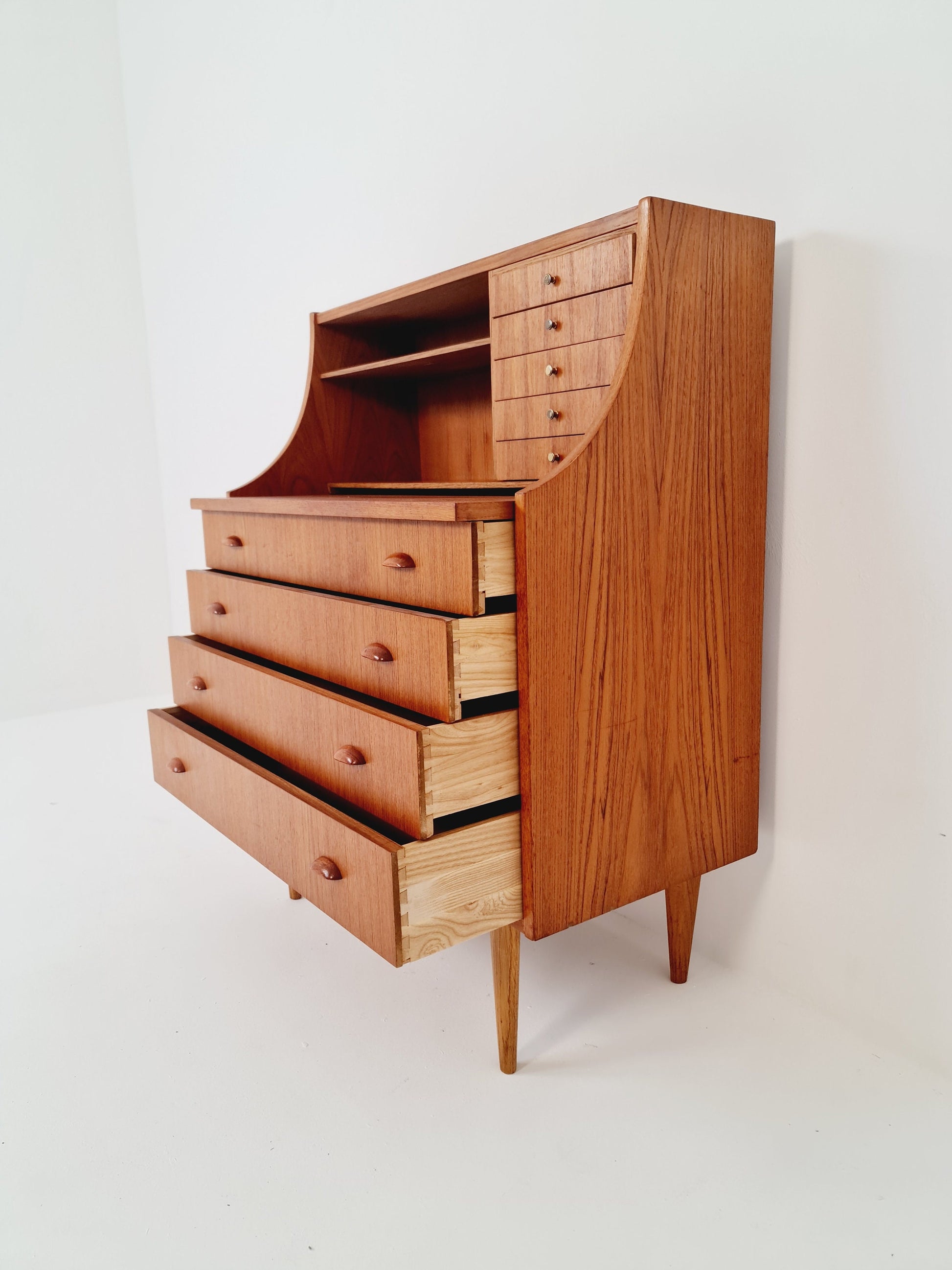 Midcentury vintage Teak secretary / vanity /Make up table By Arne Wahl iversen 1960s