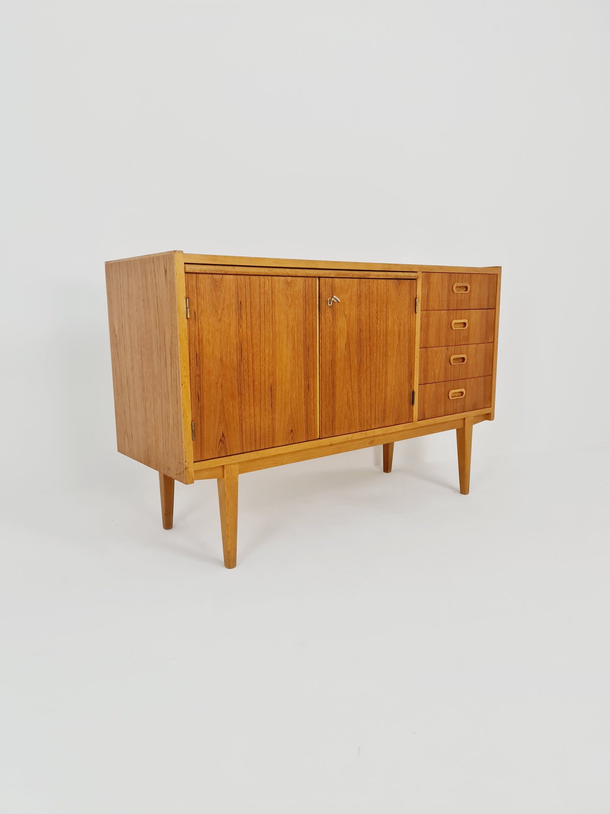 Mid century Swedish teak sideboard with desk area, 1960s