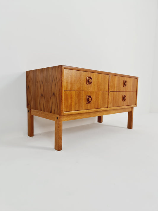 Midcentury danish design sidebord, chest of drawers, 1960s