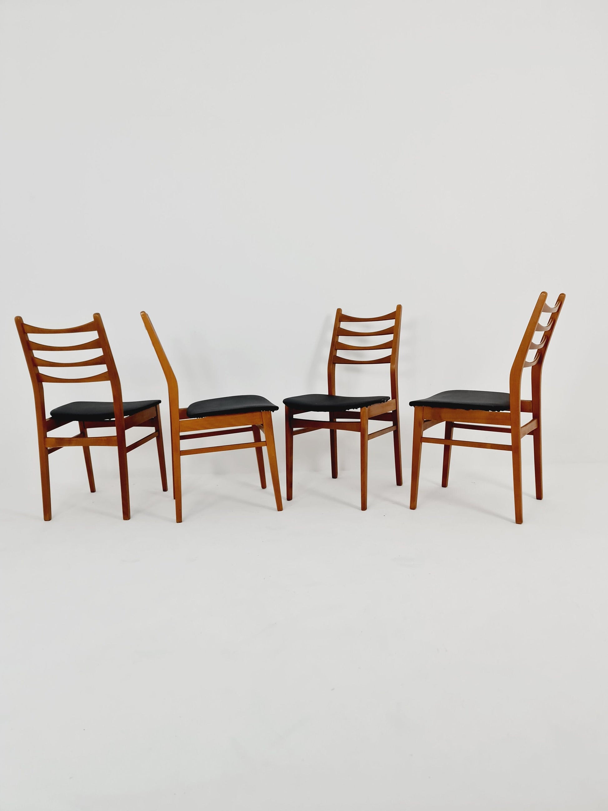 Fantastic dining chair designed by casala for möbel mann set of 4 ,1960’s