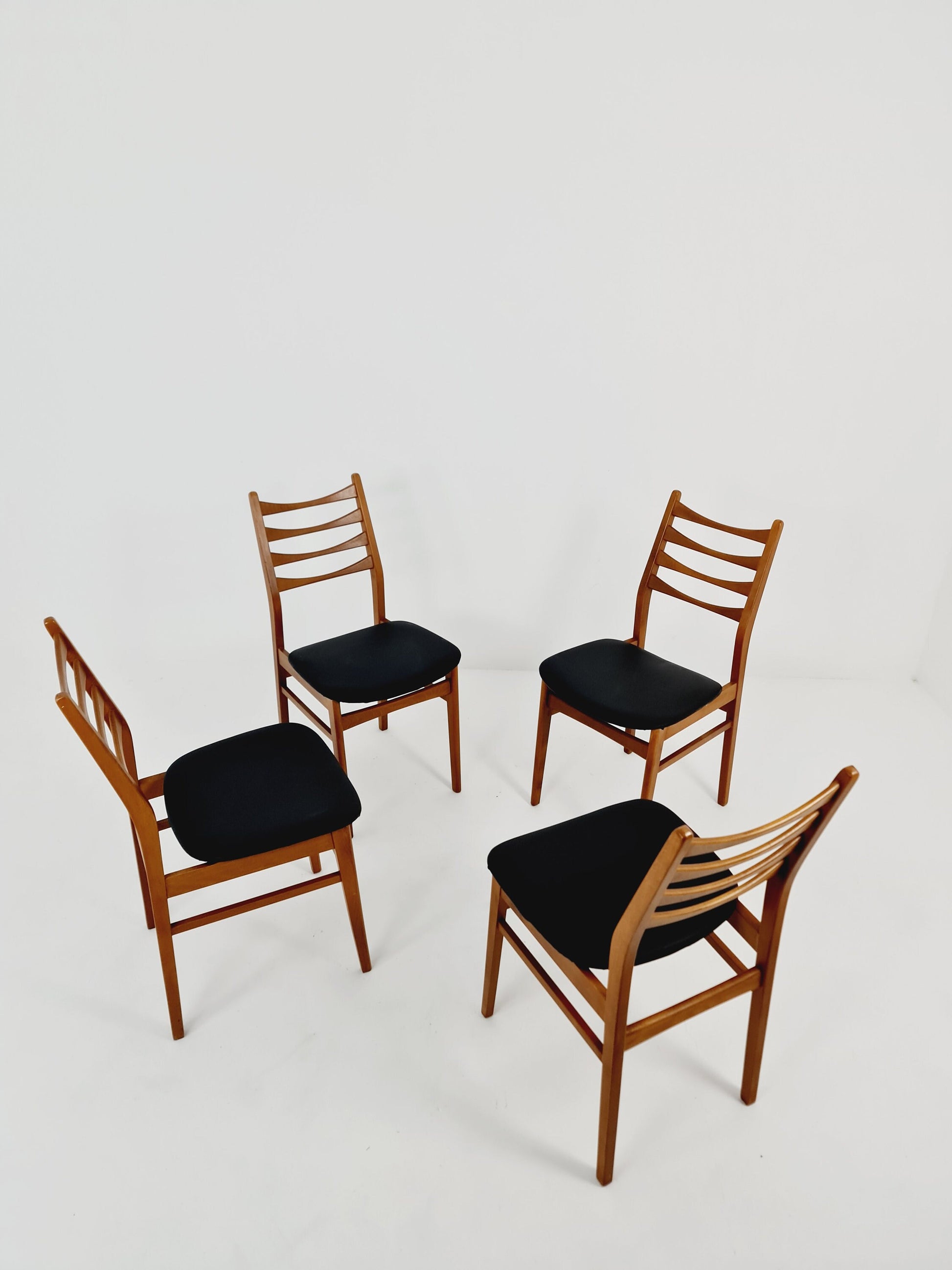 Fantastic dining chair designed by casala for möbel mann set of 4 ,1960’s