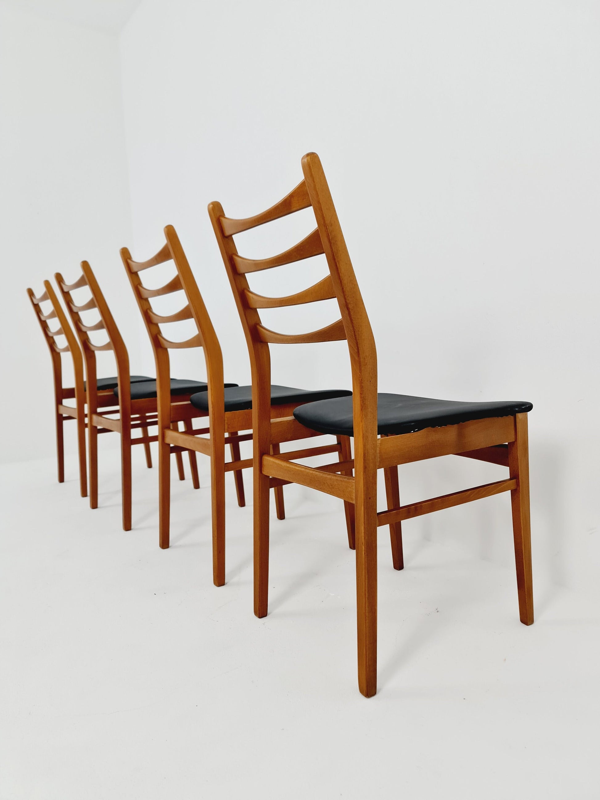 Fantastic dining chair designed by casala for möbel mann set of 4 ,1960’s