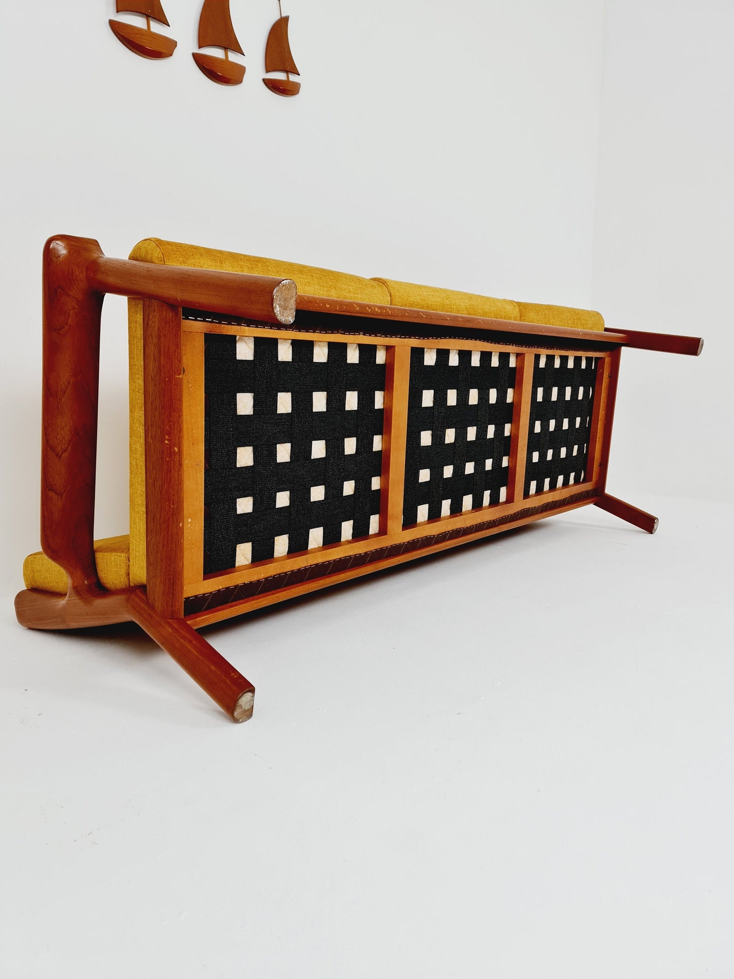 Mid Century teak 3-Seater Sofa by Juul Kristensen for Glostrup, 1960s