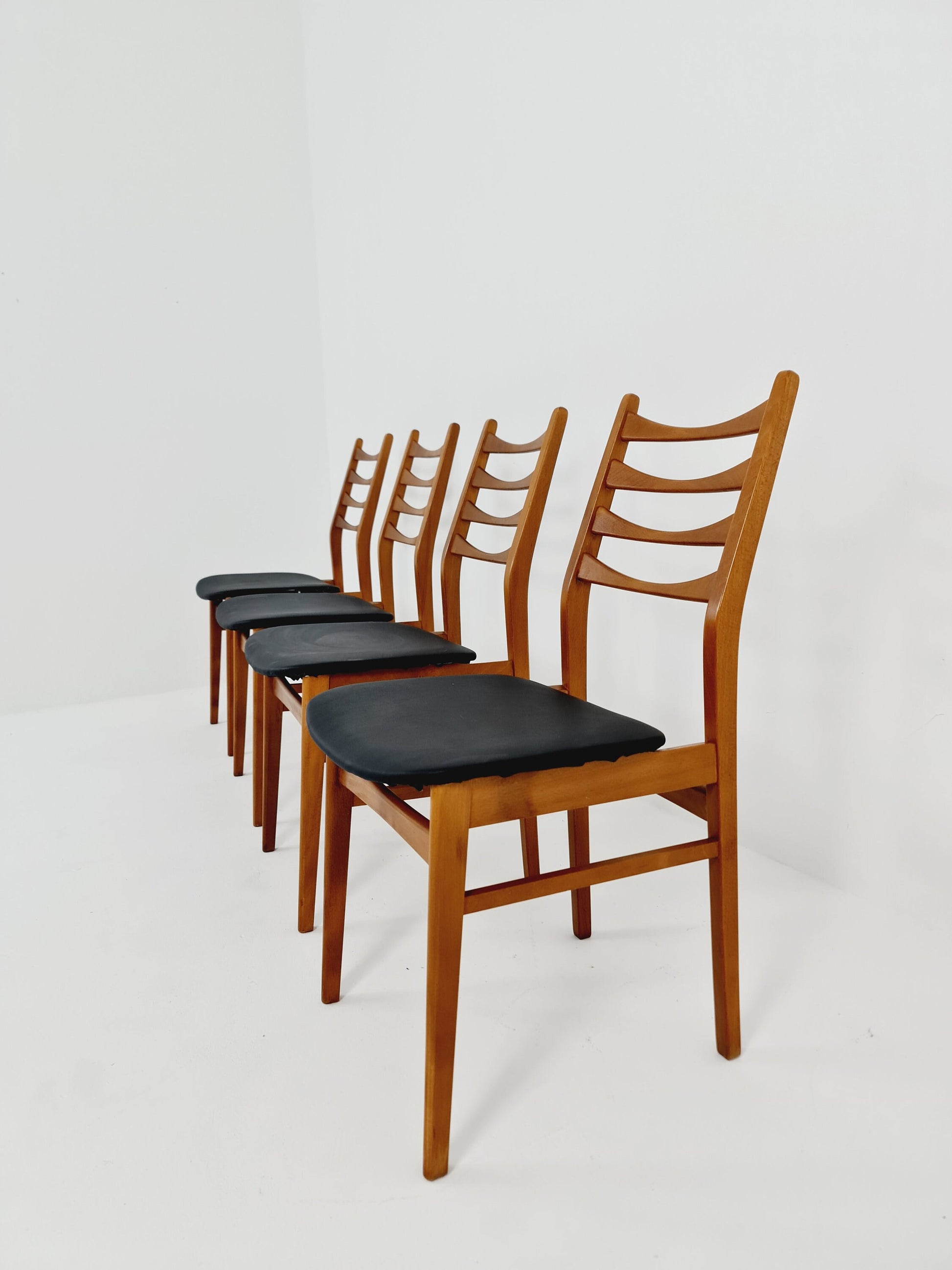 Fantastic dining chair designed by casala for möbel mann set of 4 ,1960’s