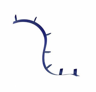Storage / Wall Units / Bookworm bookshelf by Ron Arad for Kartell, 1990s PVC bookcase available in blue 8003 Model