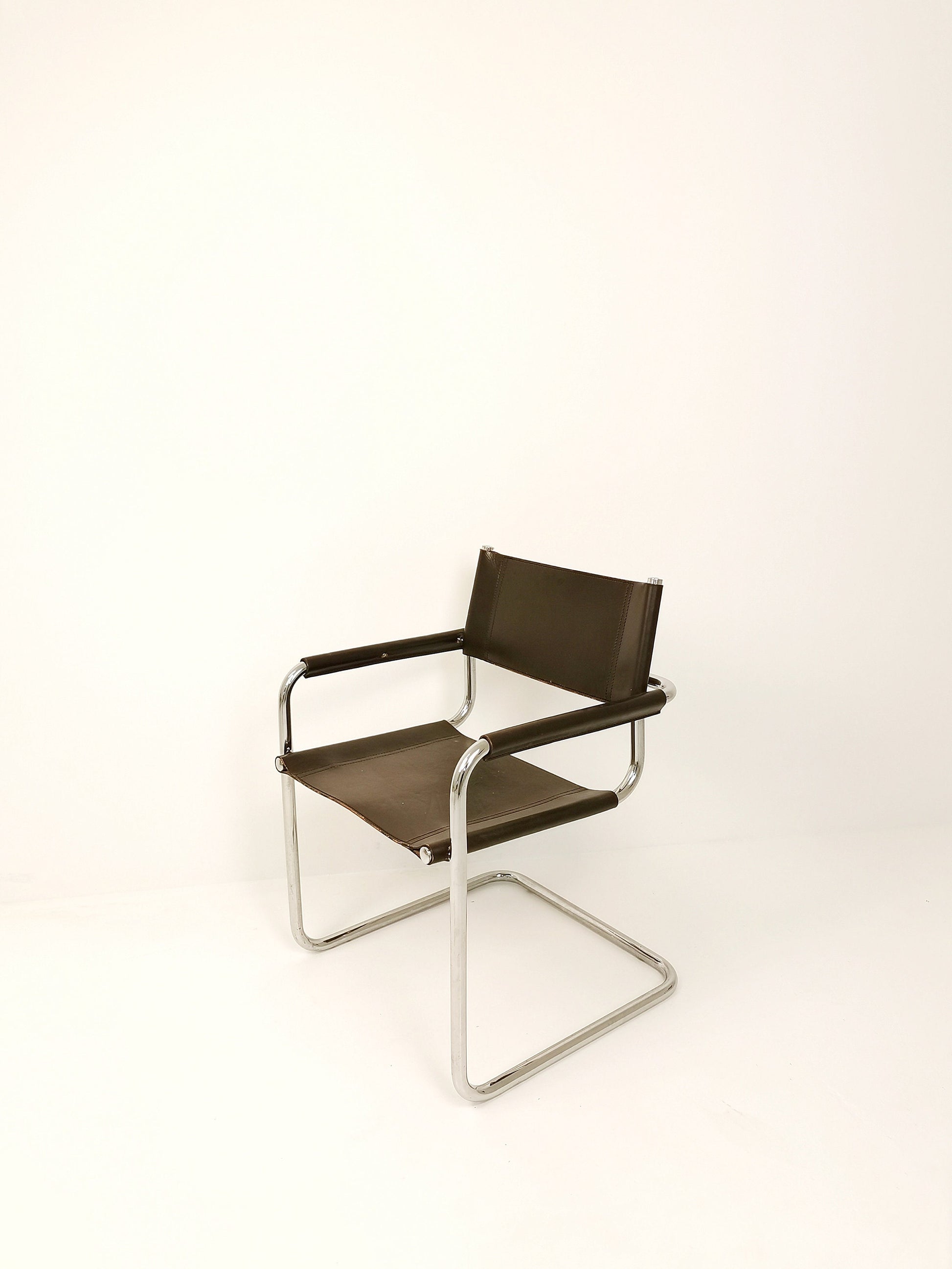 1 of 6 Braun MG5 Centro Studi desk chair by Mart Stam & Marcel Breuer for Fasem italy, 1980s