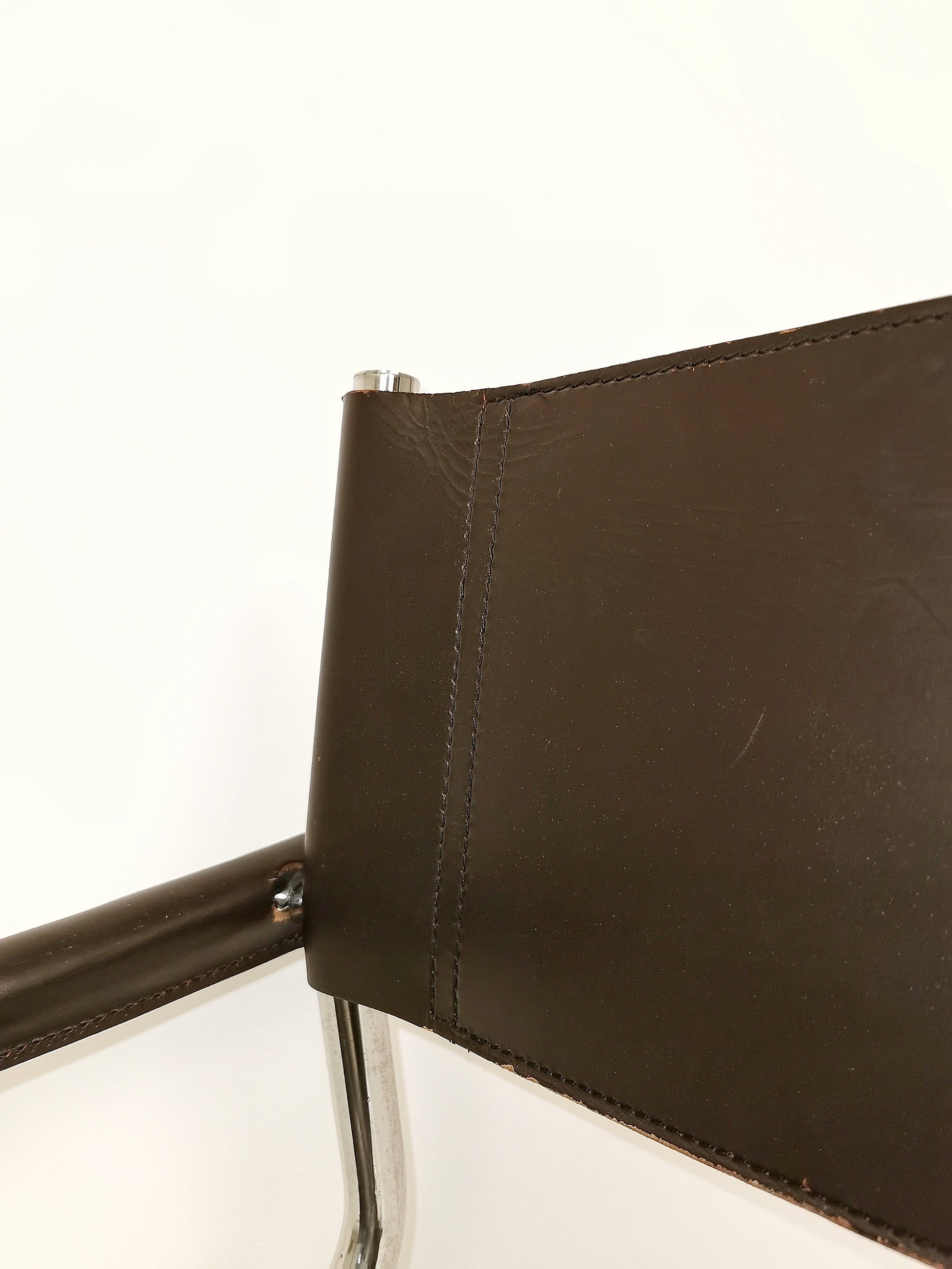 1 of 6 Braun MG5 Centro Studi desk chair by Mart Stam & Marcel Breuer for Fasem italy, 1980s