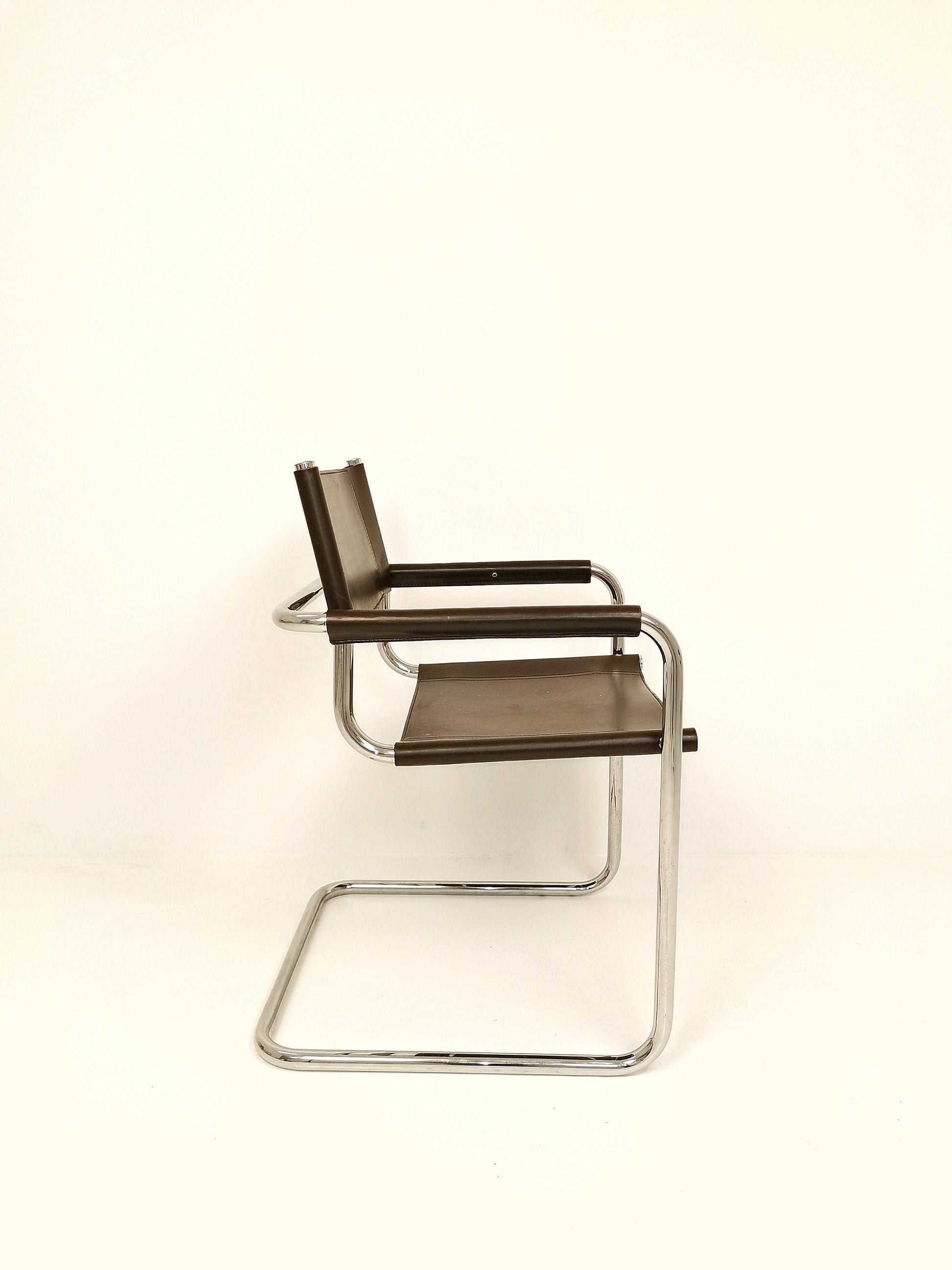 1 of 6 Braun MG5 Centro Studi desk chair by Mart Stam & Marcel Breuer for Fasem italy, 1980s