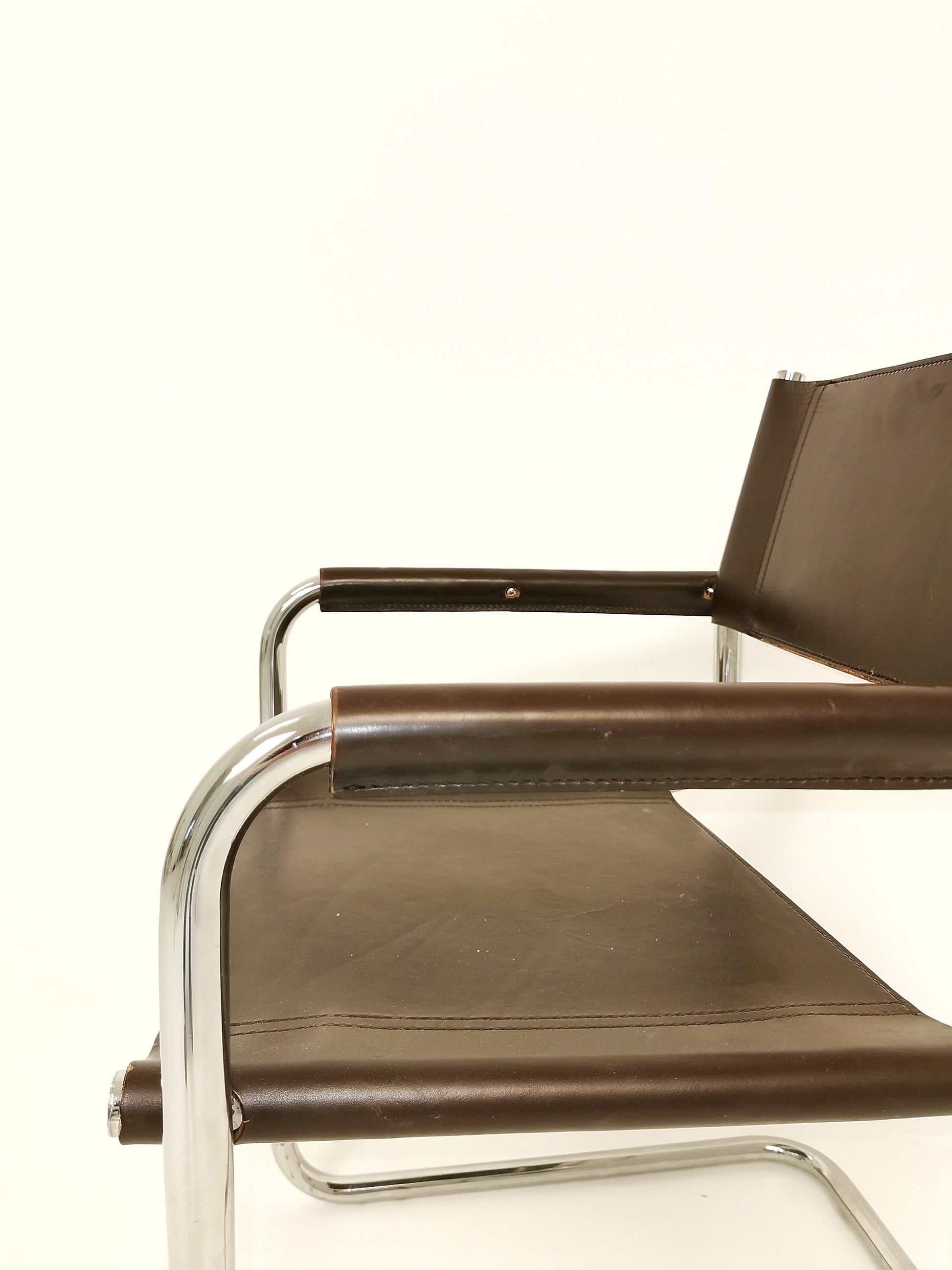 1 of 6 Braun MG5 Centro Studi desk chair by Mart Stam & Marcel Breuer for Fasem italy, 1980s
