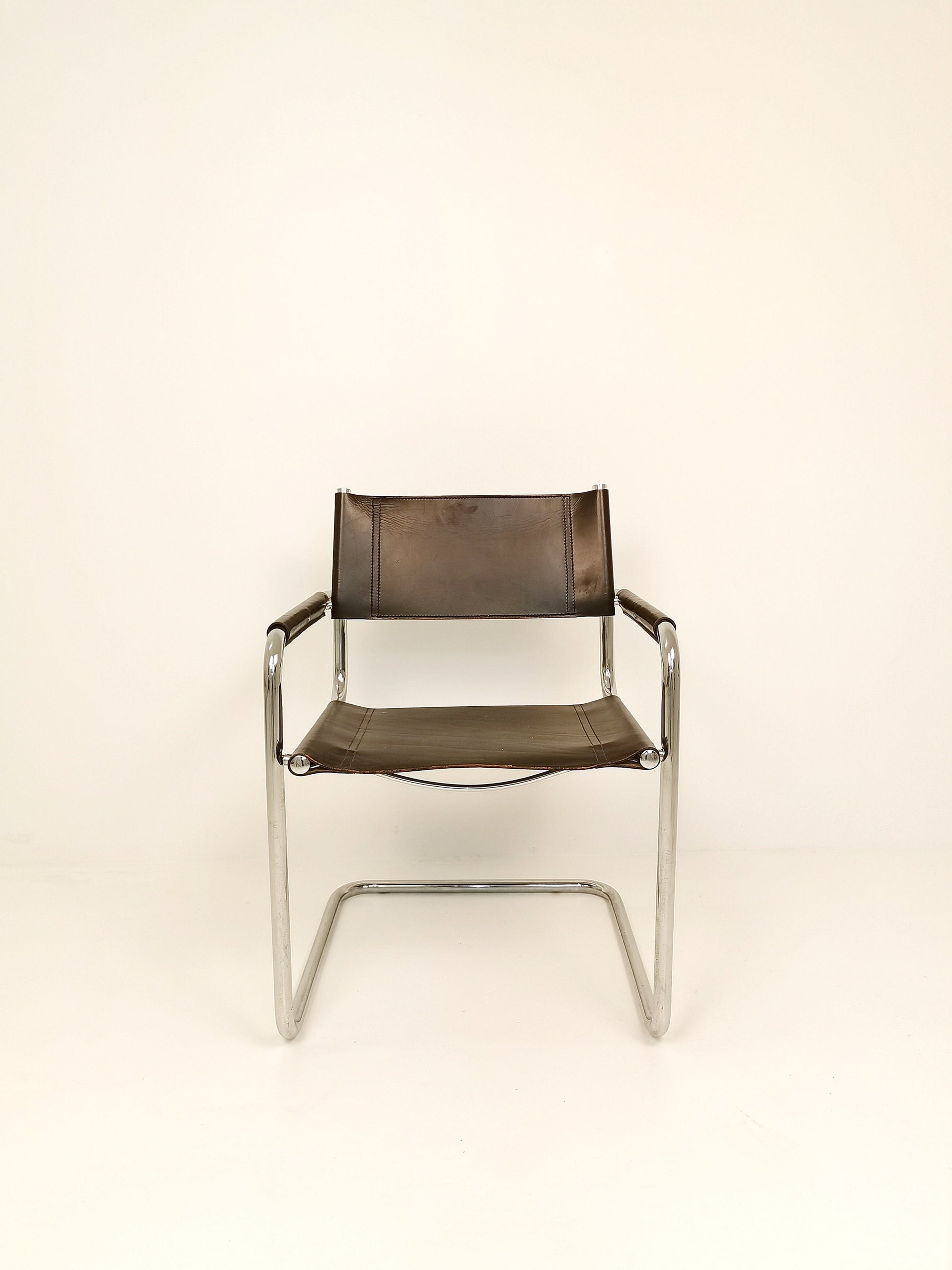 1 of 6 Braun MG5 Centro Studi desk chair by Mart Stam & Marcel Breuer for Fasem italy, 1980s