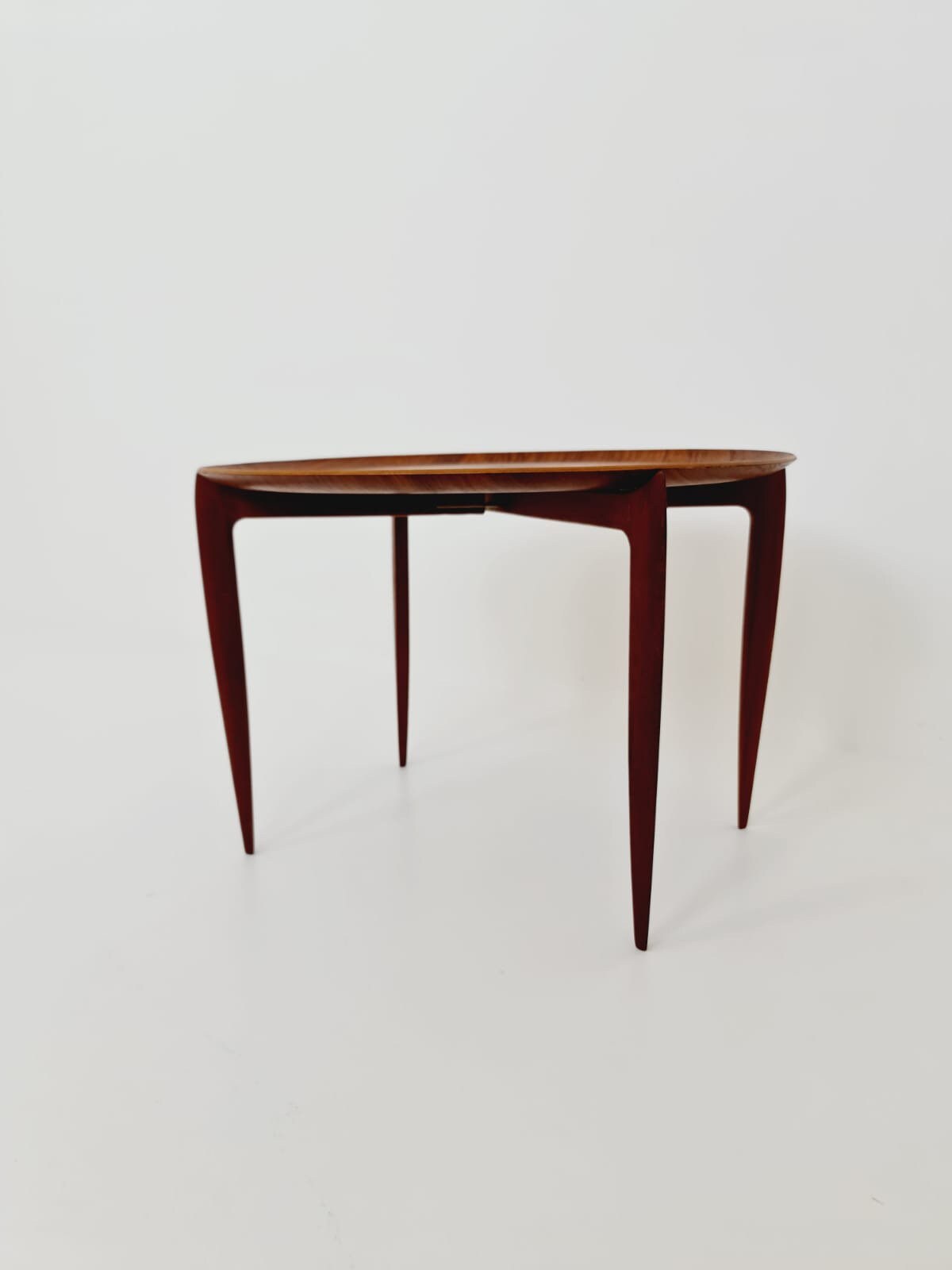 Teak Tray Table with Foldable Frame by Hans Engholm and Svend Åge Willumsen for Fritz Hansen, 1960s