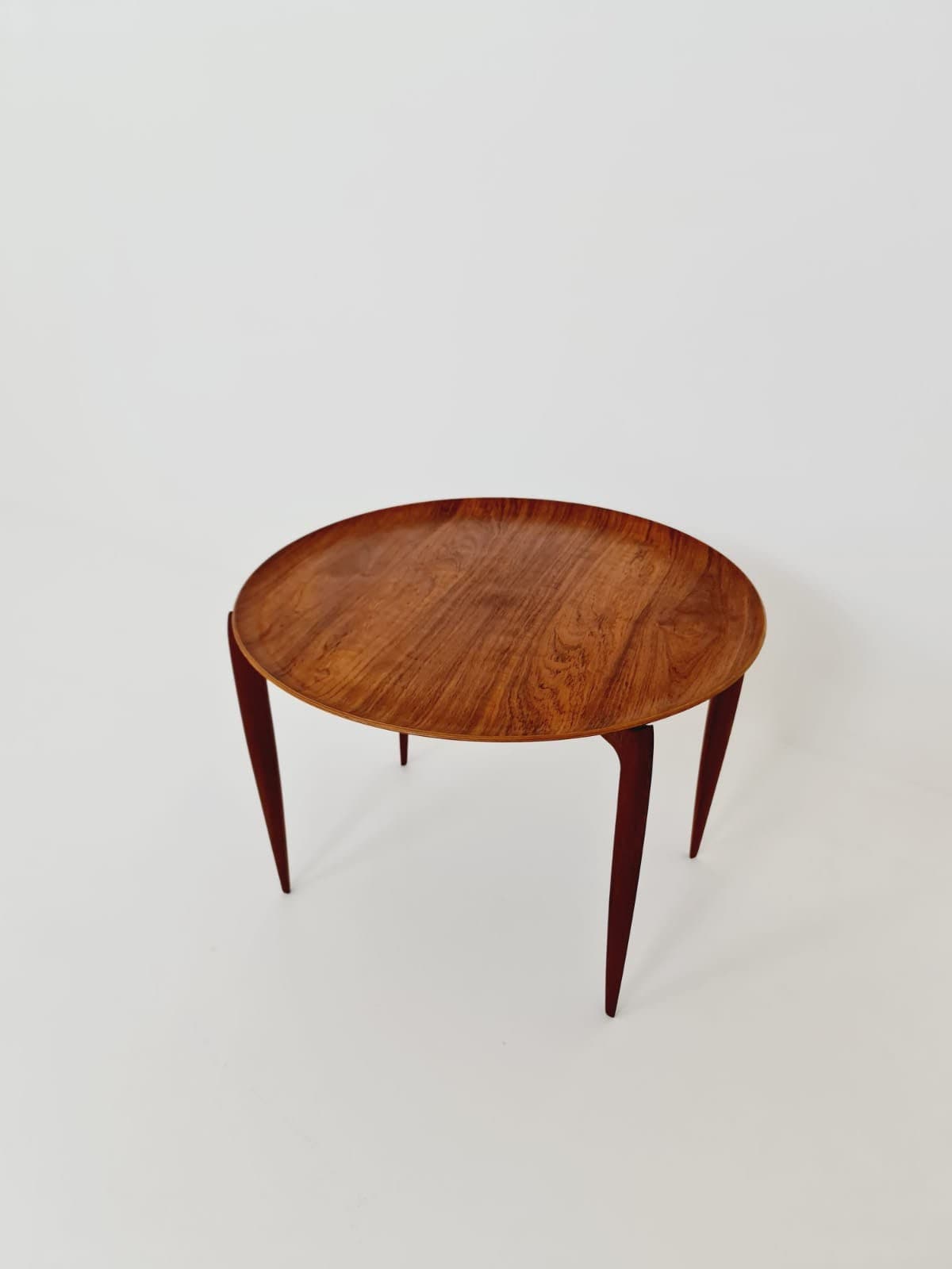 Teak Tray Table with Foldable Frame by Hans Engholm and Svend Åge Willumsen for Fritz Hansen, 1960s