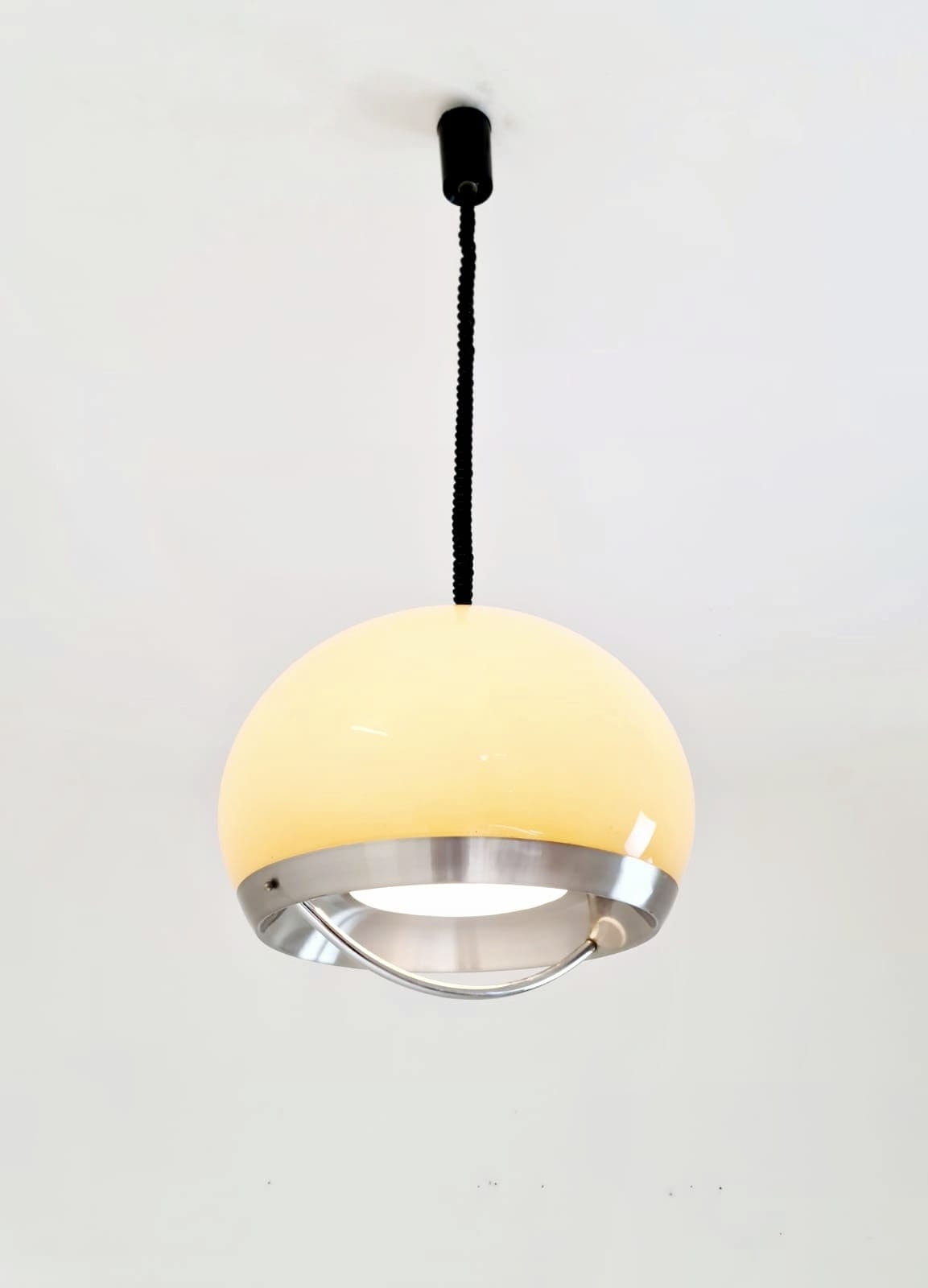 Mid-century Meblo pendant lamp designed by Harvey Guzzini Dijkstra, 1970s