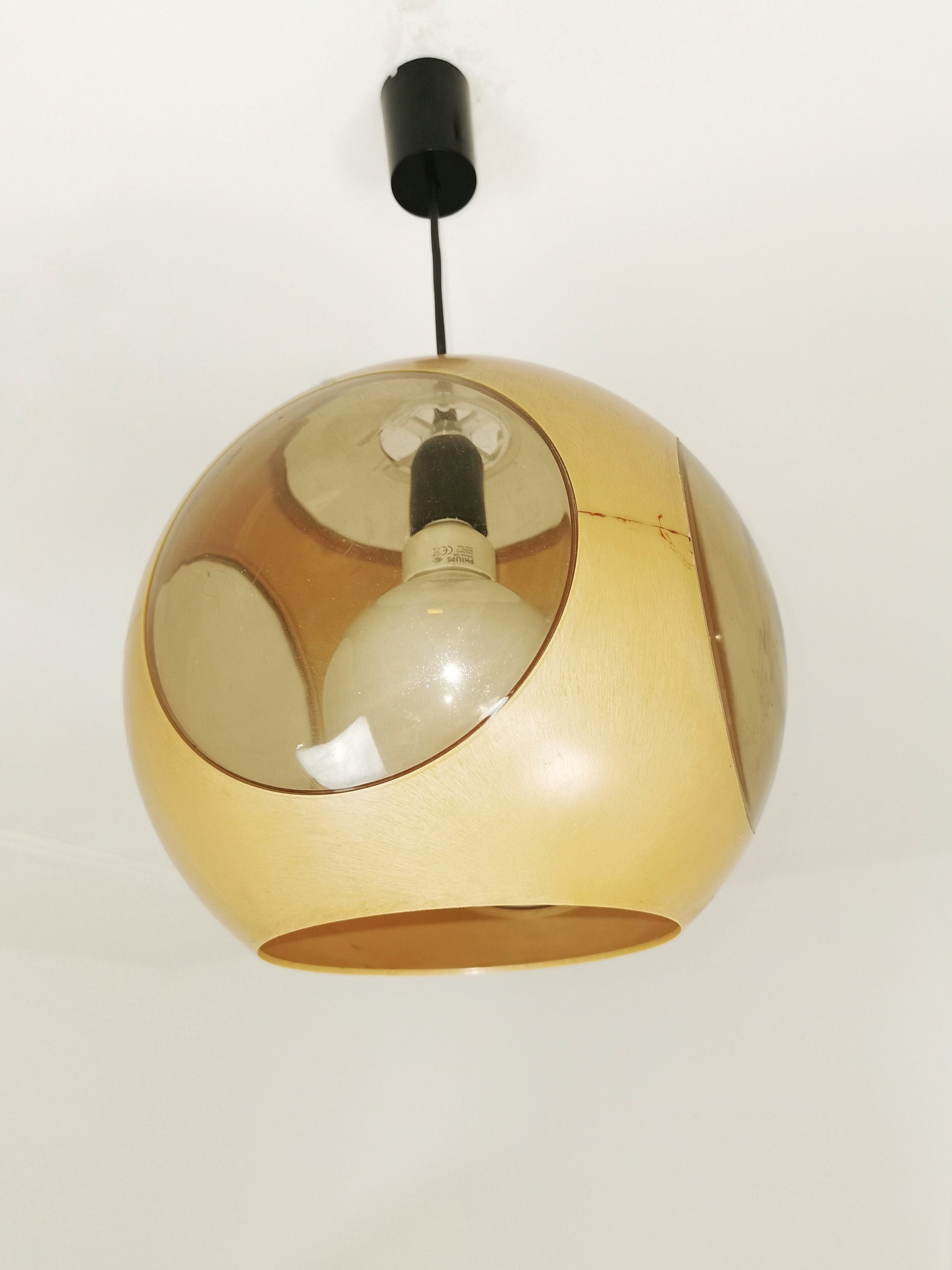 Bug Eye Yellow Space Age UFO Lamp by Luigi Colani 1970s