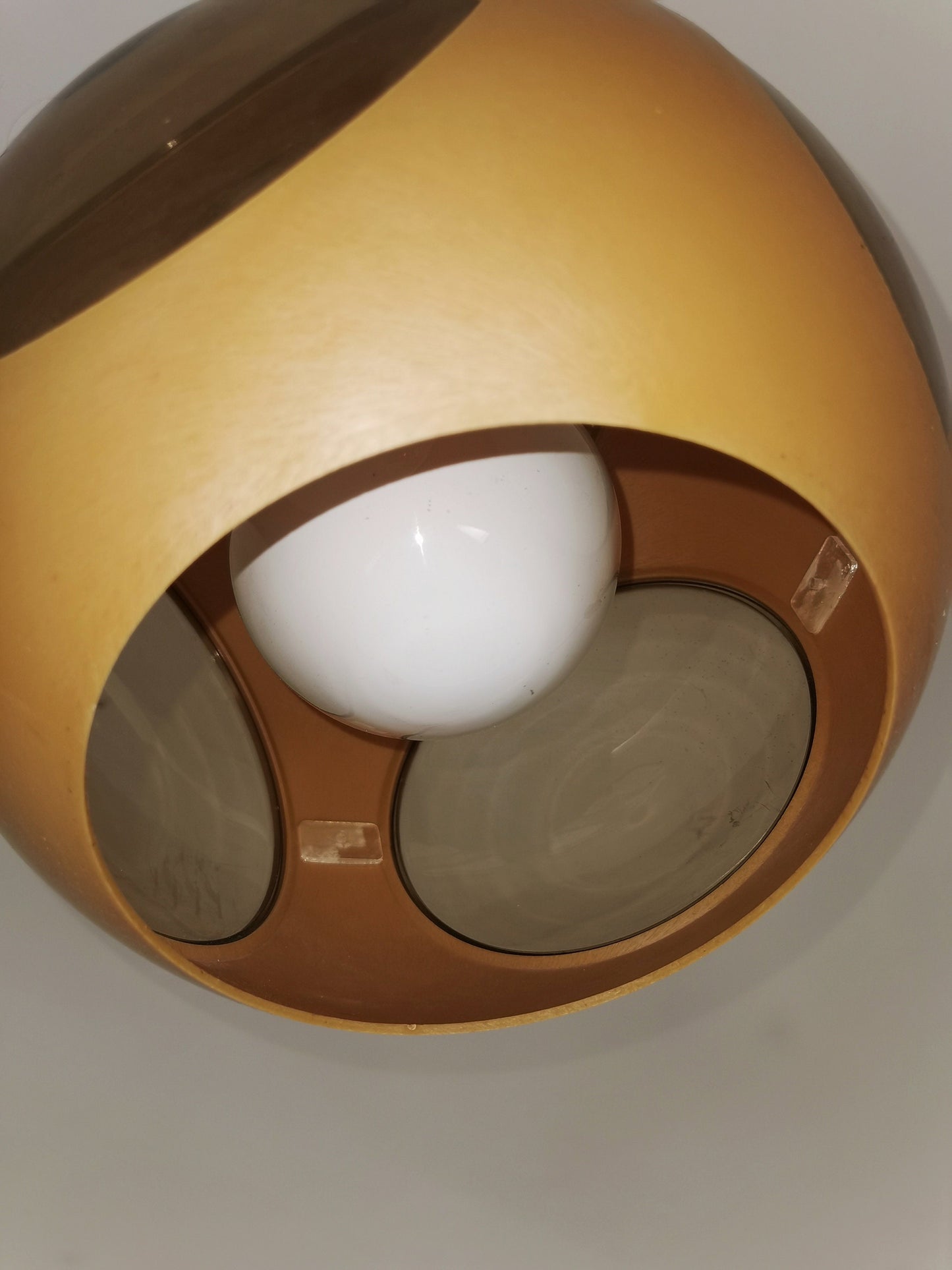 Bug Eye Yellow Space Age UFO Lamp by Luigi Colani 1970s