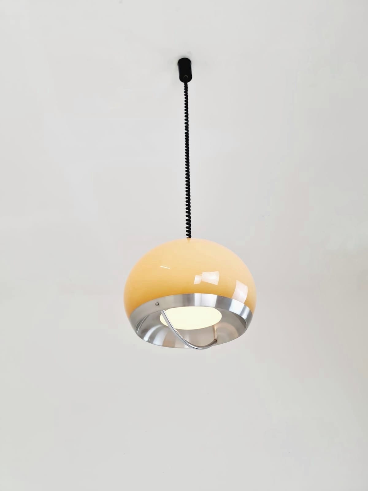 Mid-century Meblo pendant lamp designed by Harvey Guzzini Dijkstra, 1970s