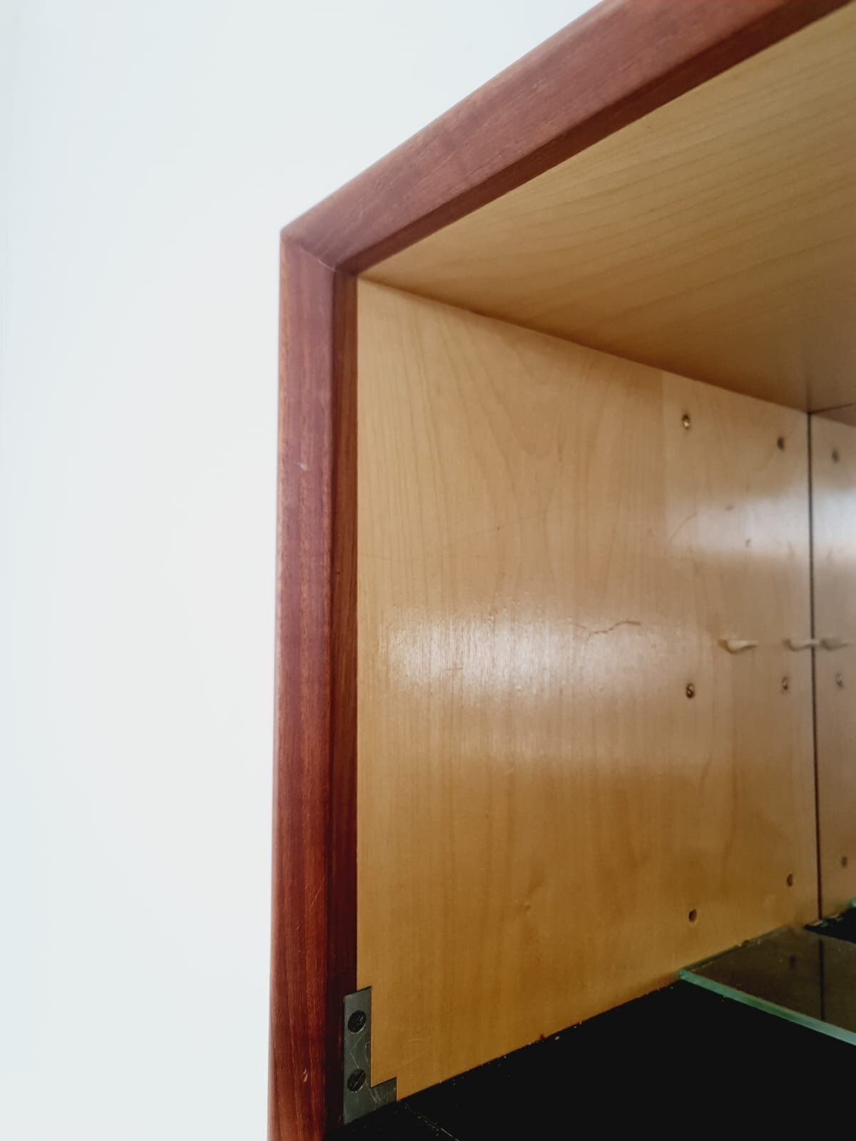Midcentury Danish Teak Wall-Mounted Shelving Unit, 1960s