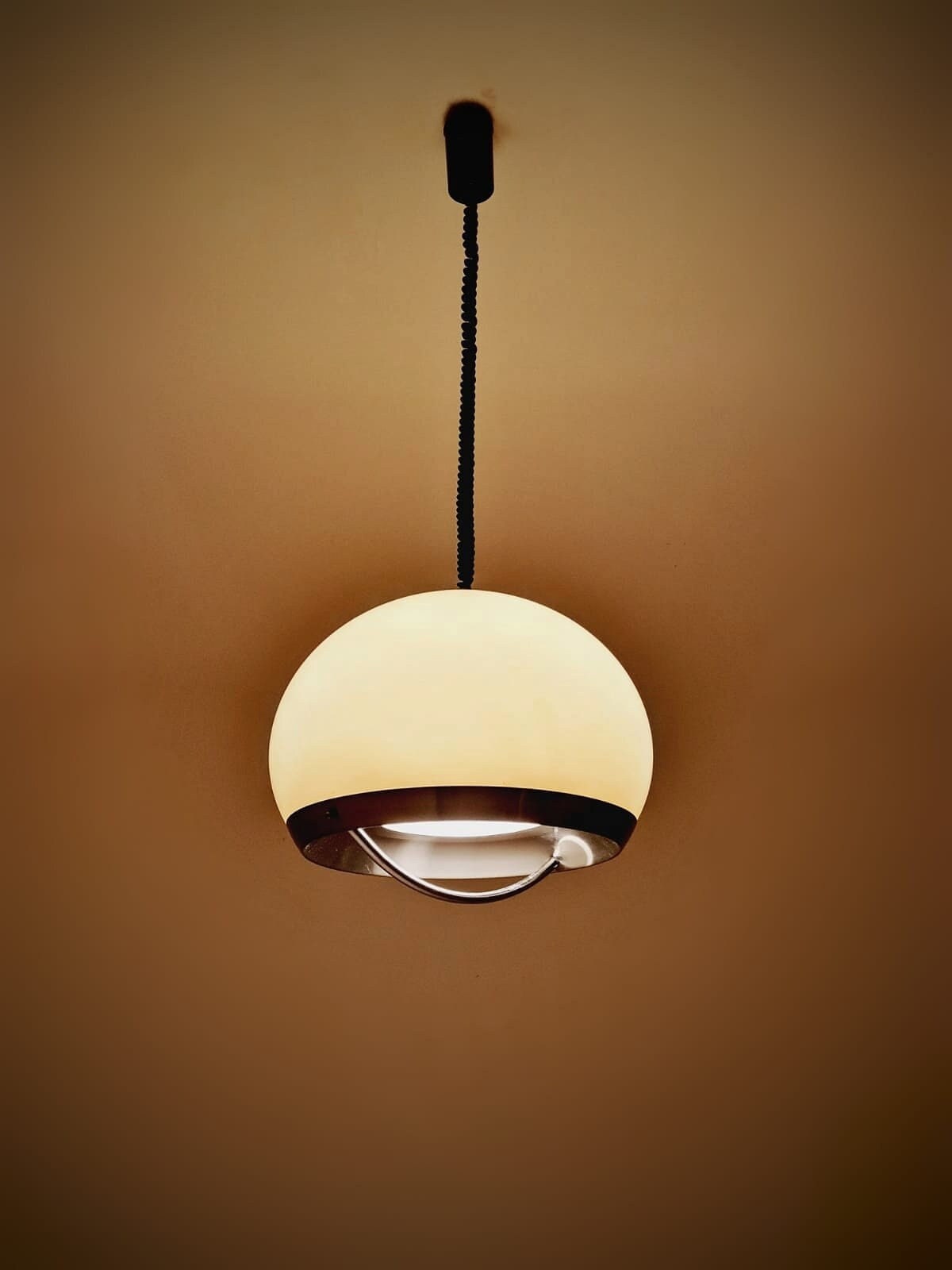 Mid-century Meblo pendant lamp designed by Harvey Guzzini Dijkstra, 1970s