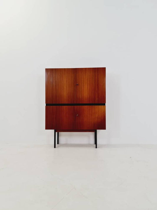 Midcentury German Highboard Mahogany by Trefzger, 1960s
