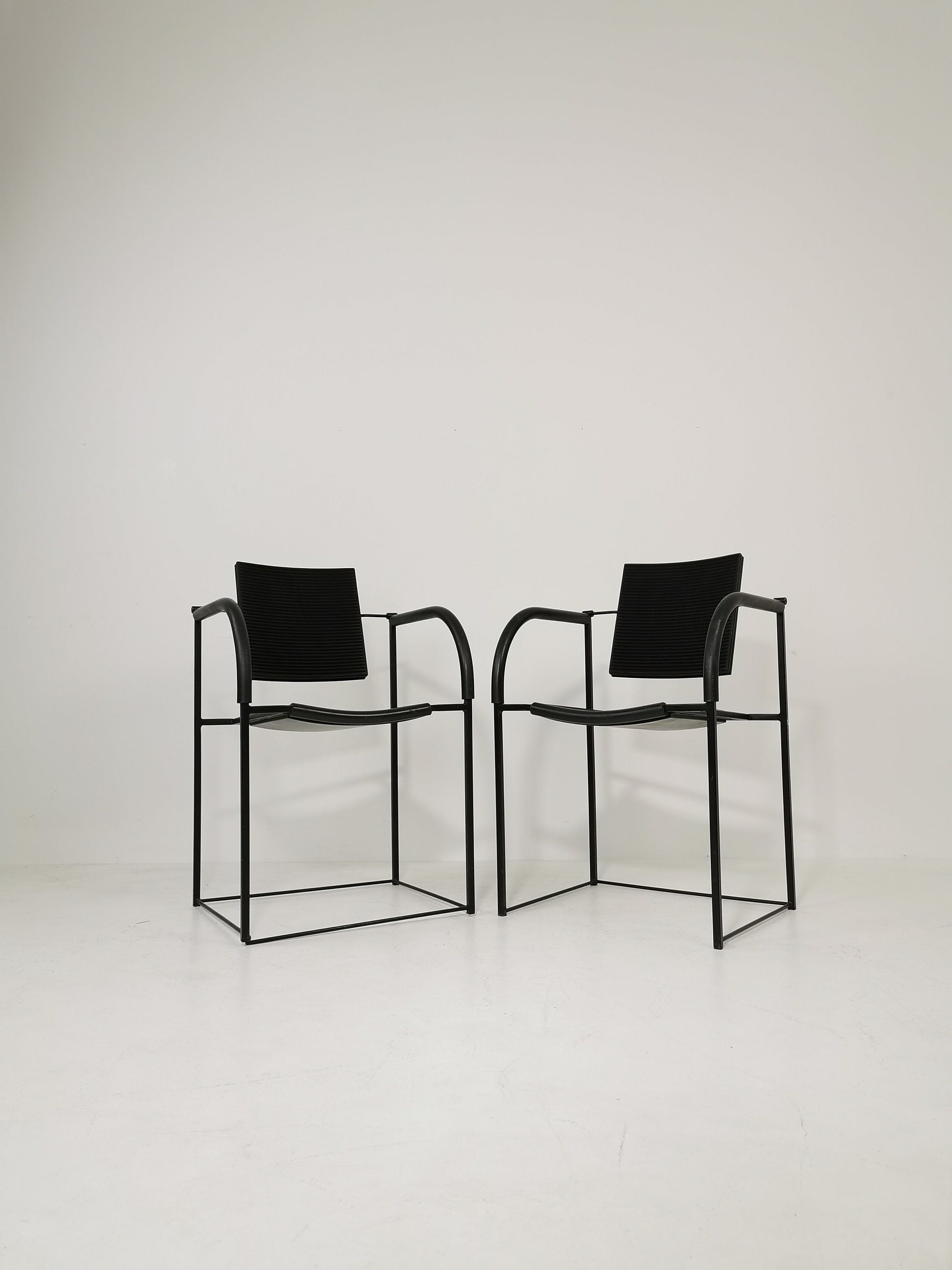 1 of 2 Maurizio Peregalli "Comoda" Chair for Zeus Noto Minimal Postmodern 1980s