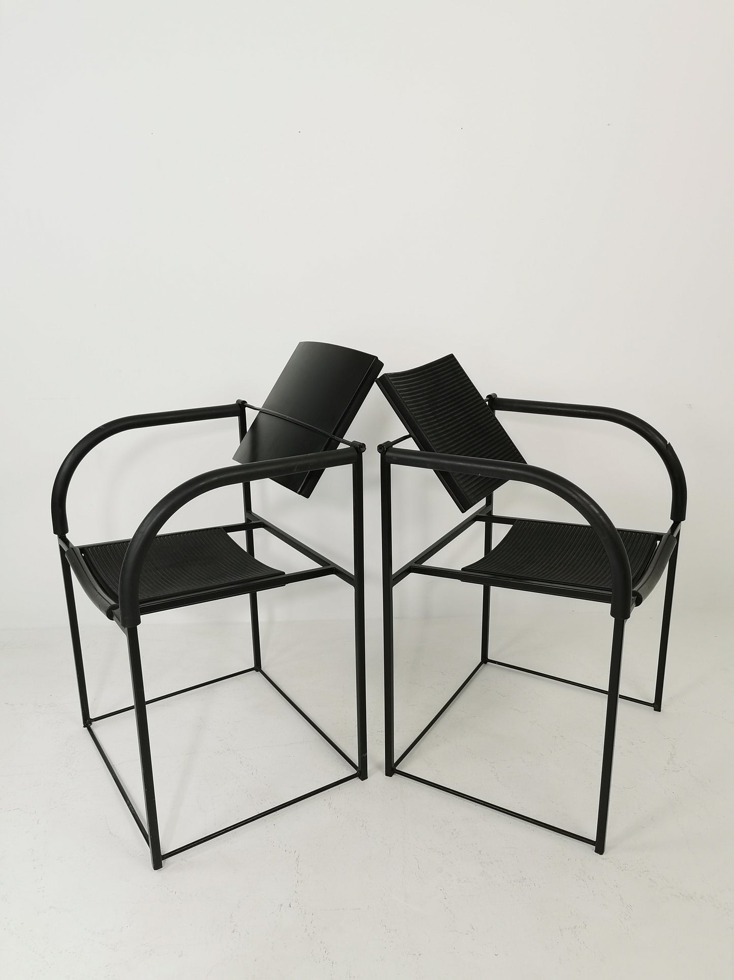 1 of 2 Maurizio Peregalli "Comoda" Chair for Zeus Noto Minimal Postmodern 1980s
