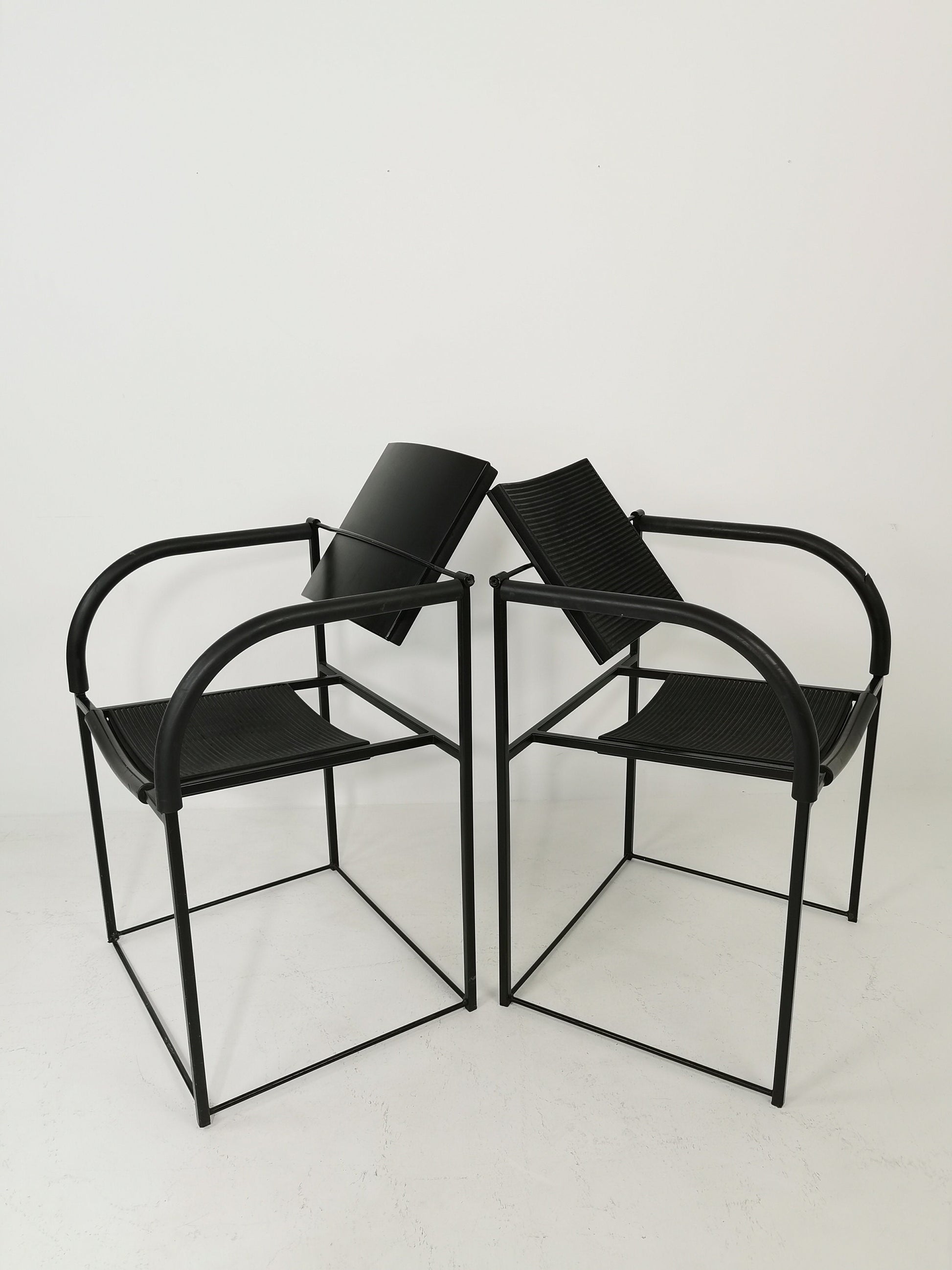 1 of 2 Maurizio Peregalli "Comoda" Chair for Zeus Noto Minimal Postmodern 1980s