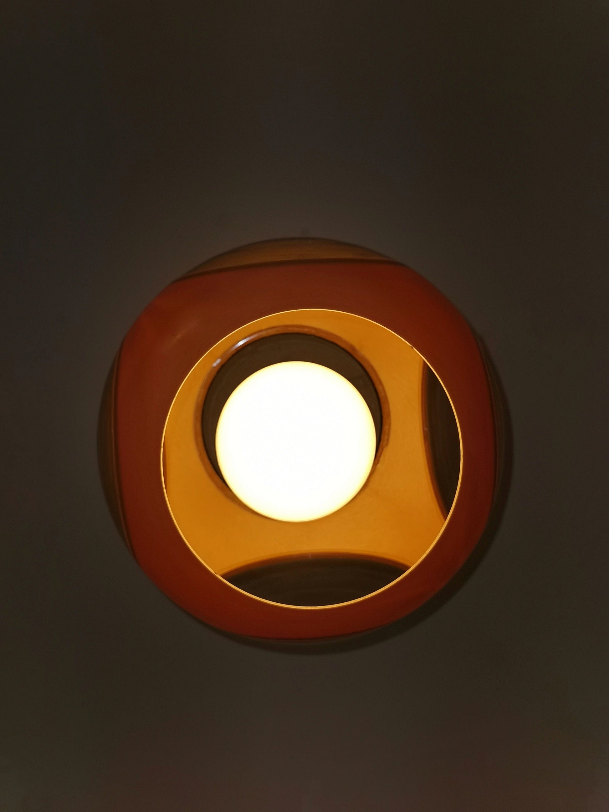 Bug Eye Yellow Space Age UFO Lamp by Luigi Colani 1970s