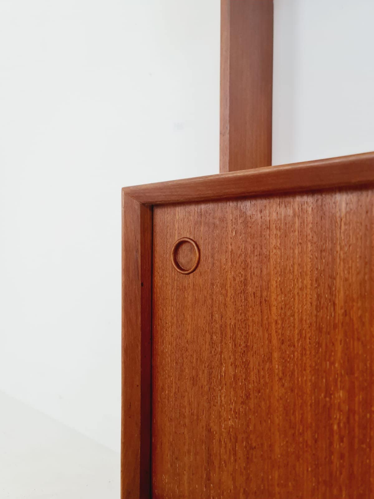 Midcentury Danish Teak Wall-Mounted Shelving Unit, 1960s