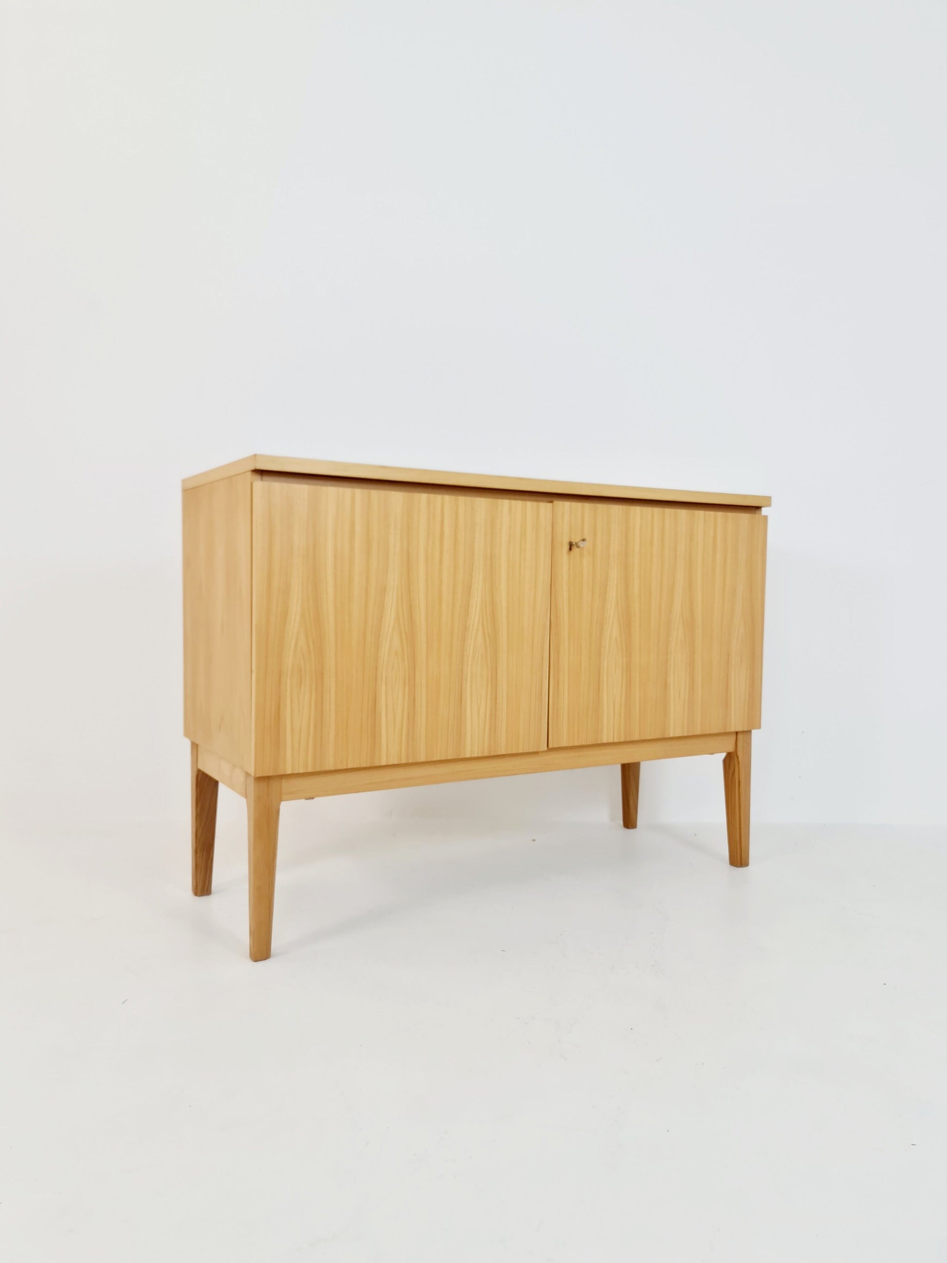 German Mid century Oak record cabinet, sideboard by FLB Möbel Fabrik , 1950s