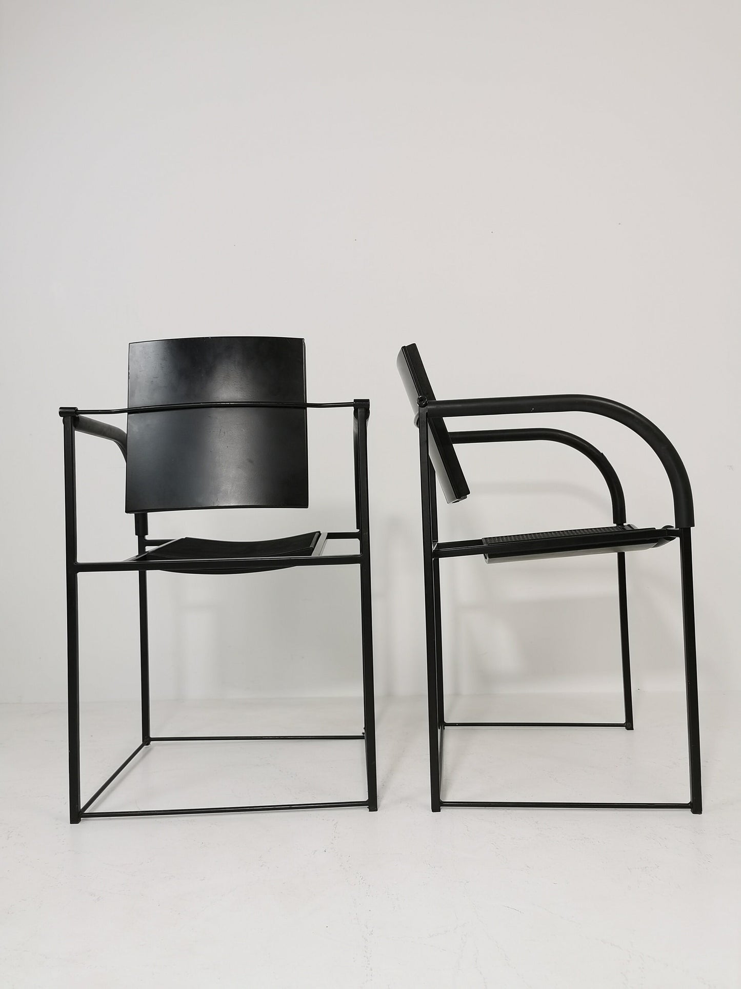 1 of 2 Maurizio Peregalli "Comoda" Chair for Zeus Noto Minimal Postmodern 1980s