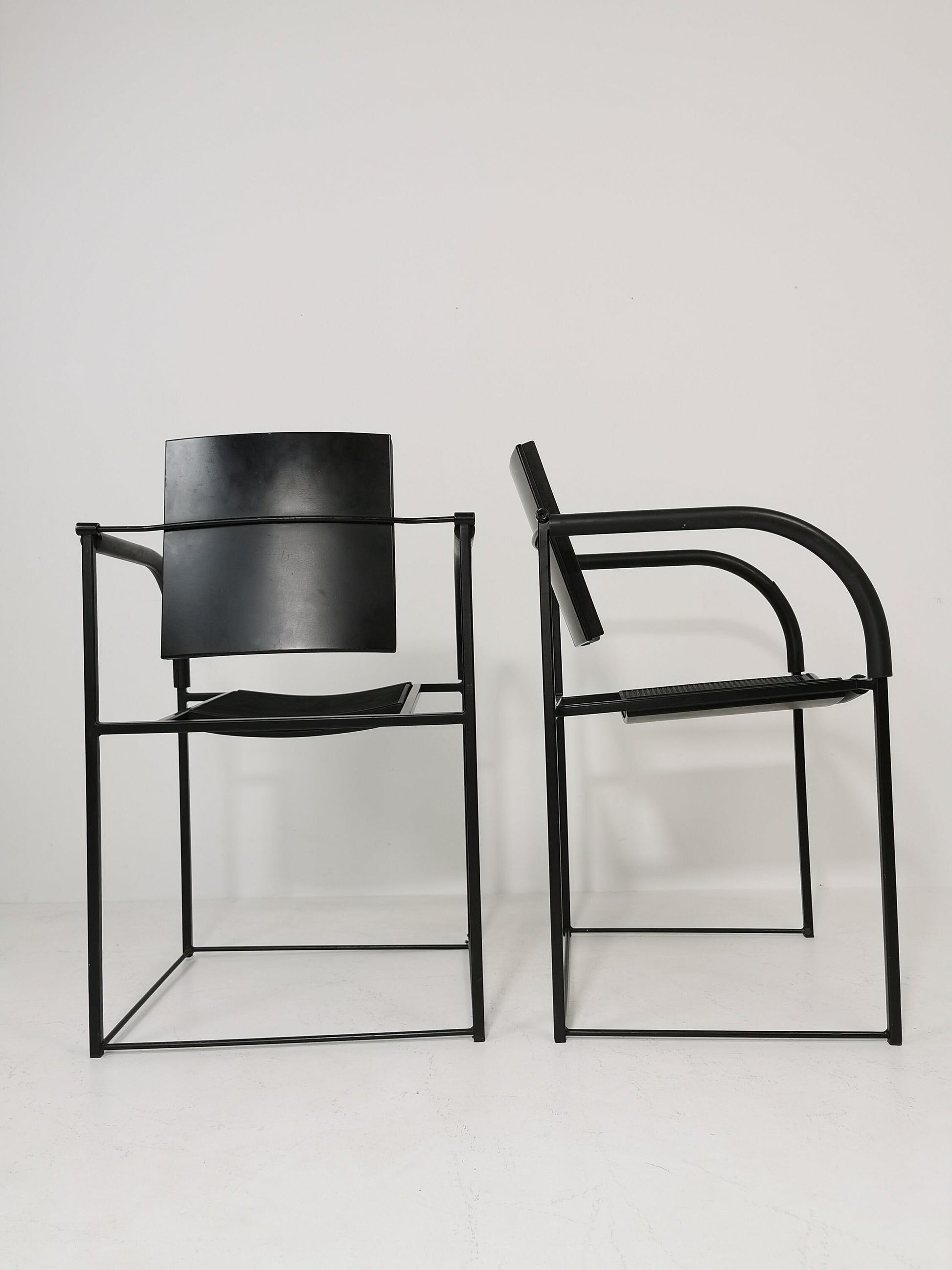 1 of 2 Maurizio Peregalli "Comoda" Chair for Zeus Noto Minimal Postmodern 1980s